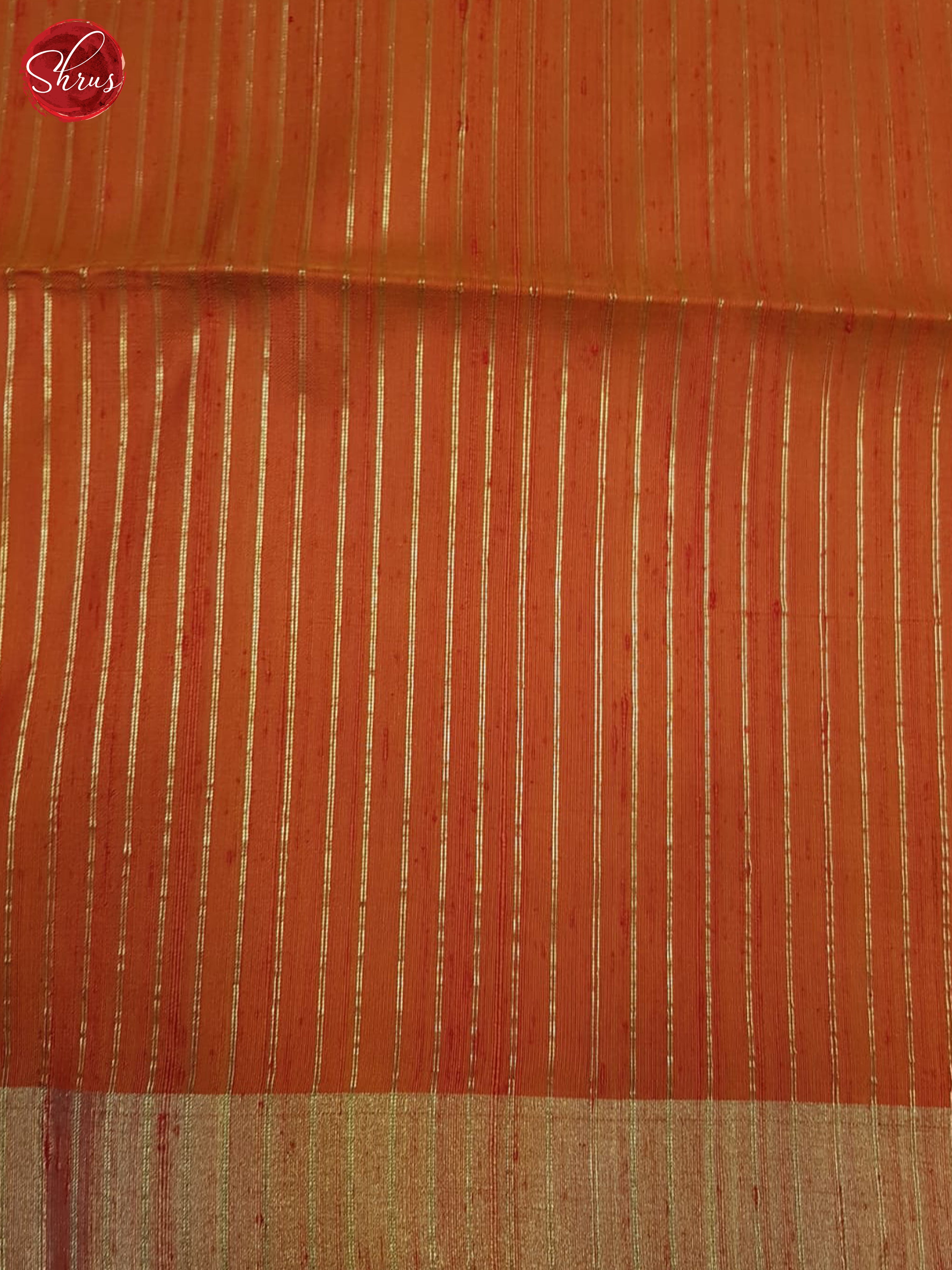 Brick Orange(Single Tone)- Soft Silk Saree - Shop on ShrusEternity.com