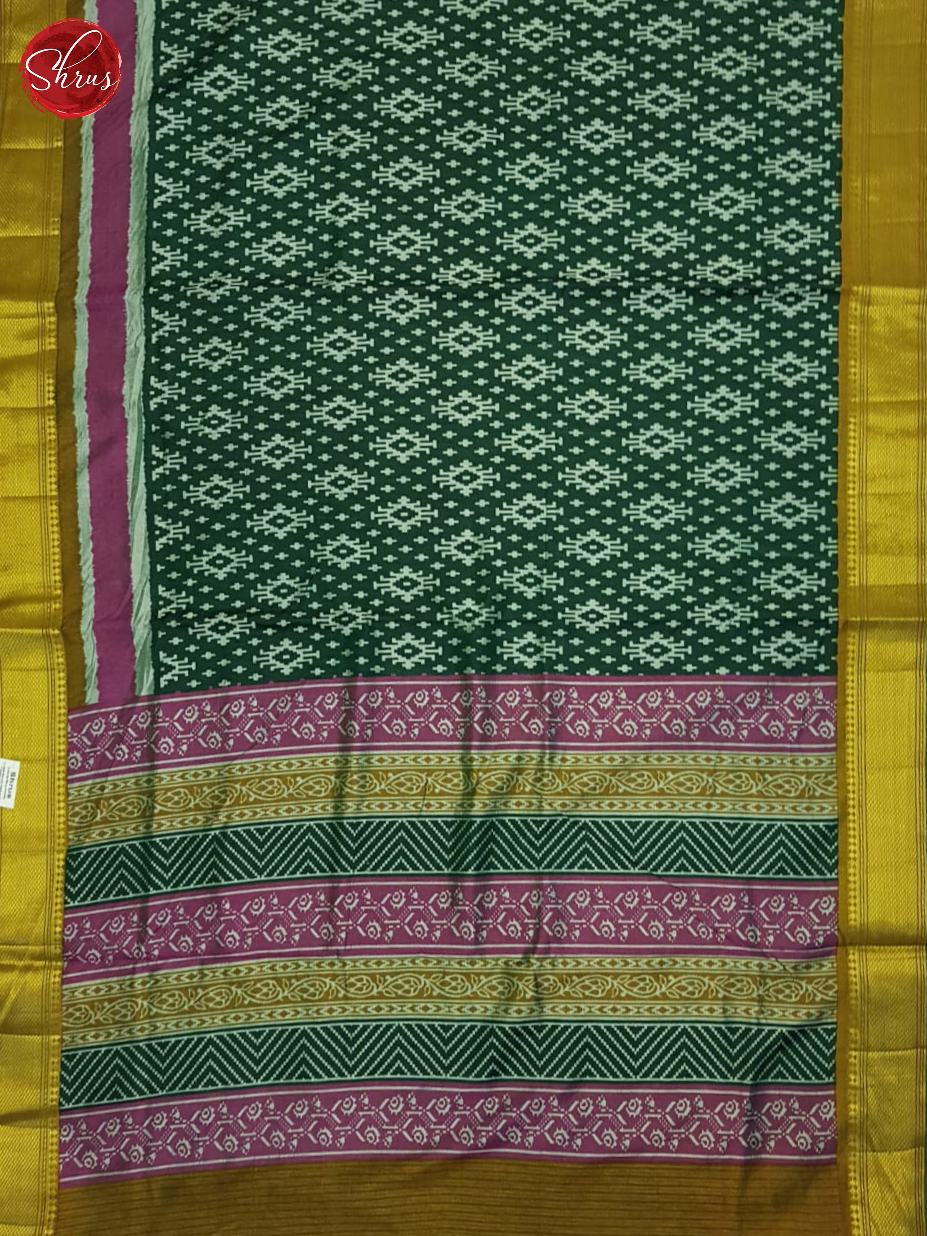 Green & Mehandi Green - Semi Patola Saree - Shop on ShrusEternity.com