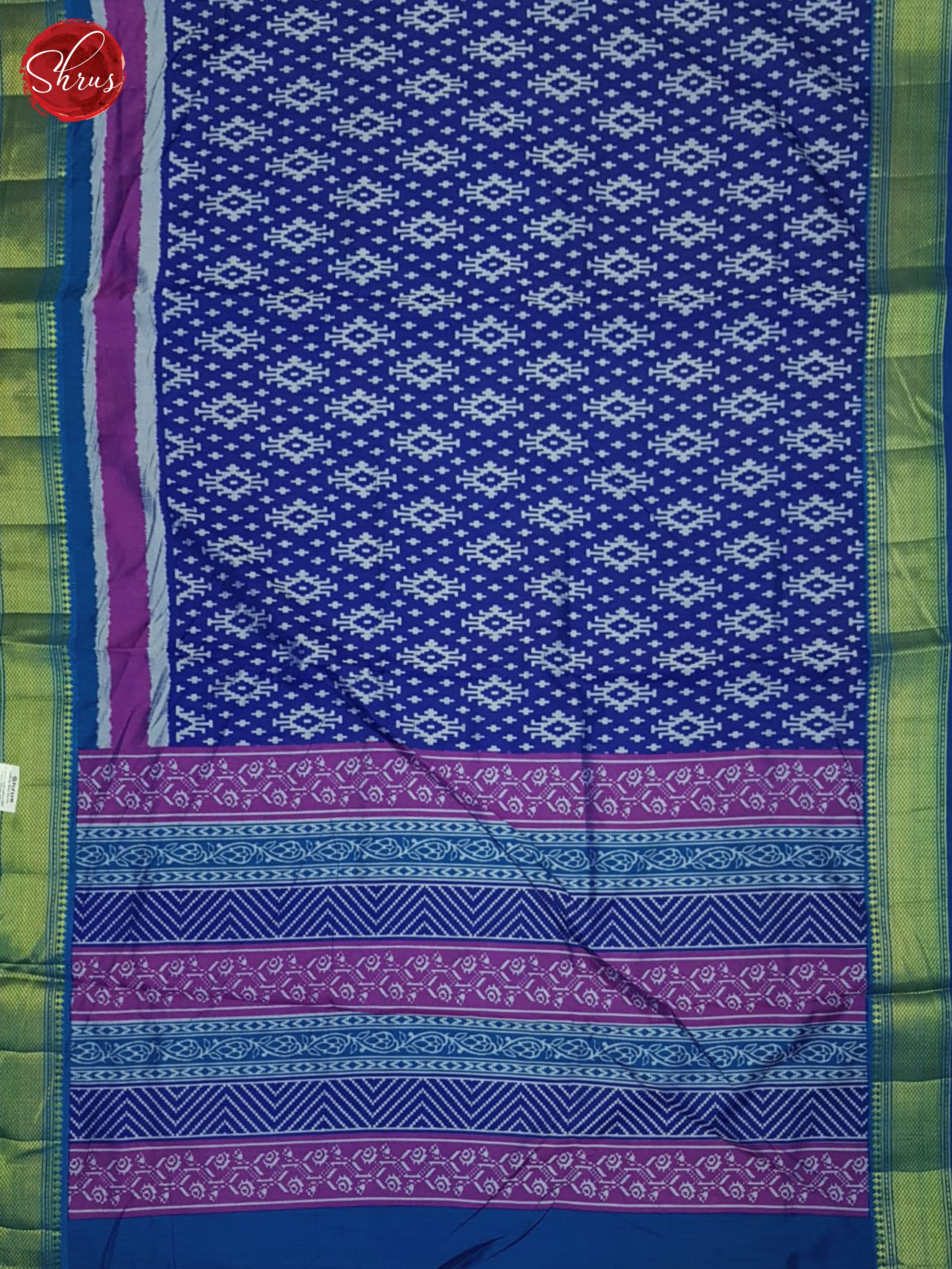 Blue & Purple - Semi Patola Saree - Shop on ShrusEternity.com