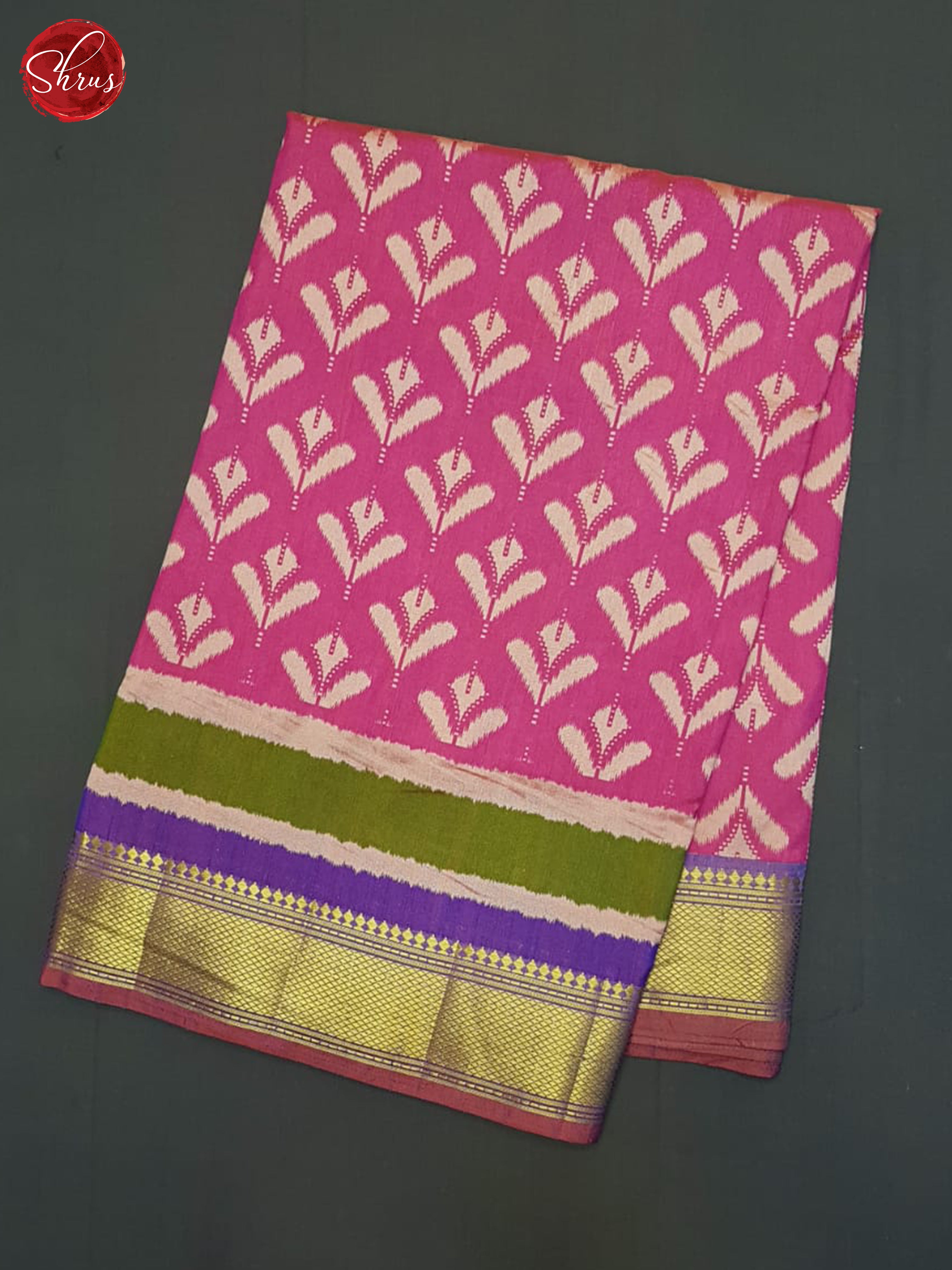 Pink & Purple - Semi Patola Saree - Shop on ShrusEternity.com