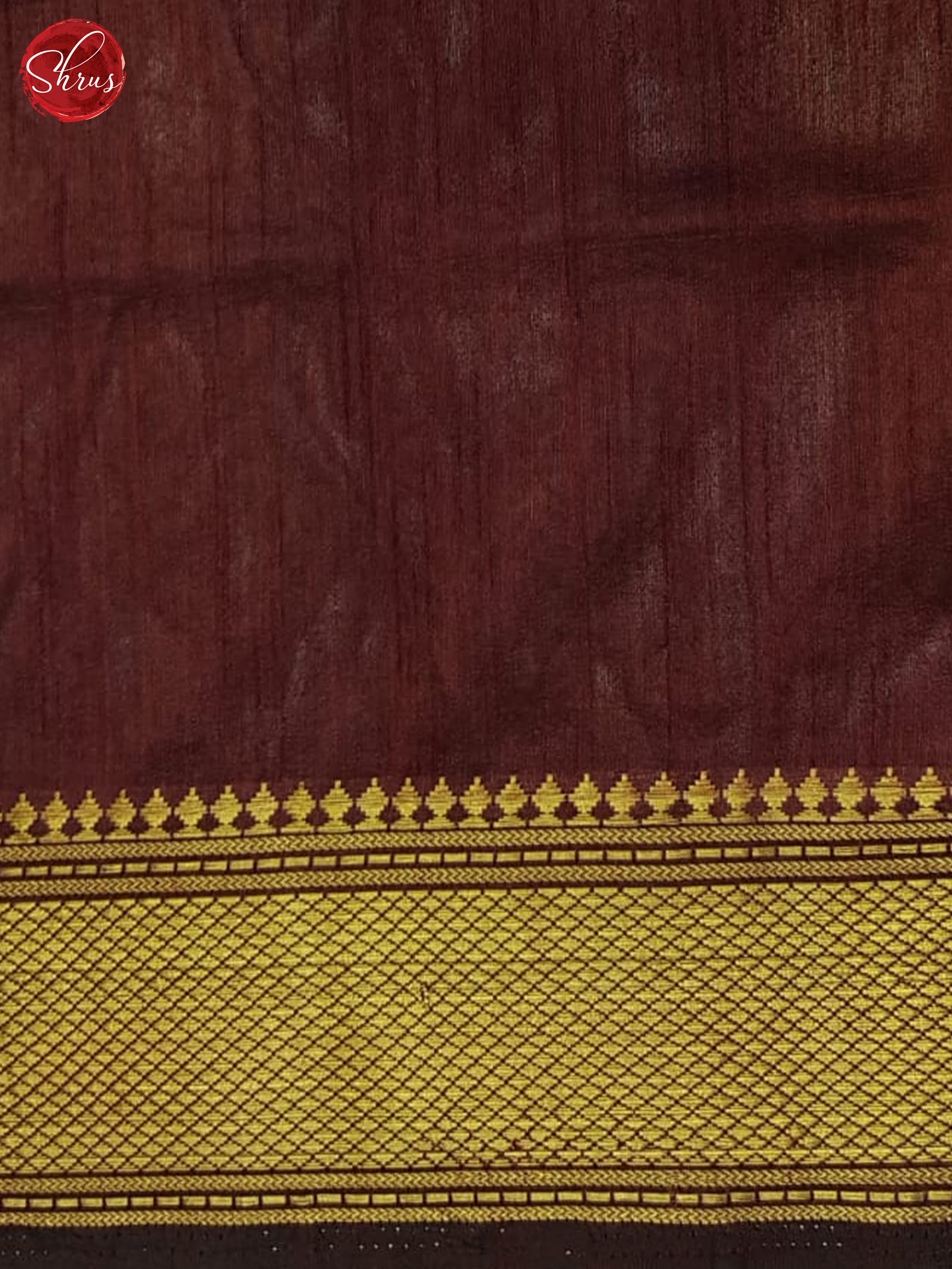 Black & Maroon - Semi Patola Saree - Shop on ShrusEternity.com