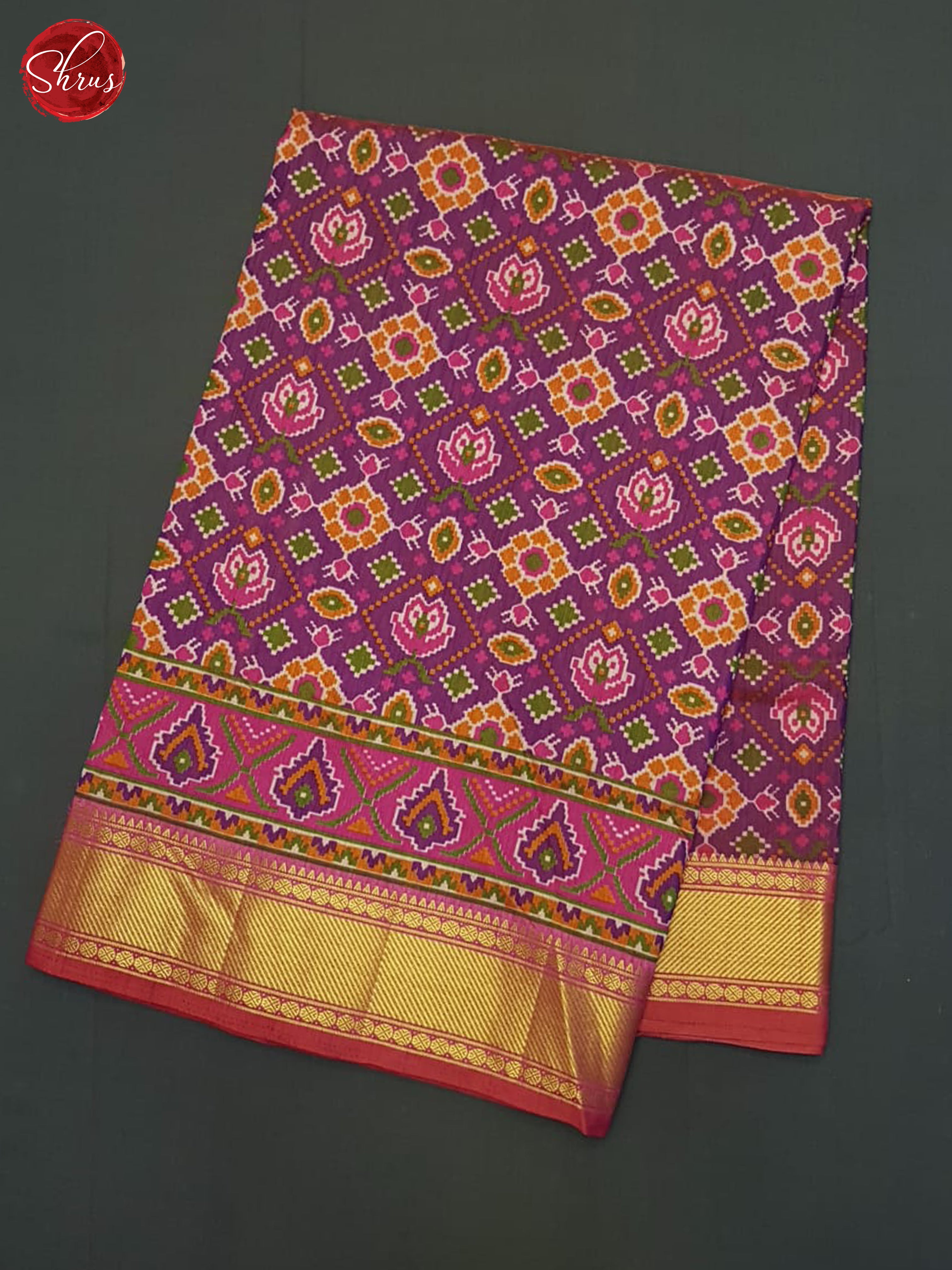 CCS22028 - Semi Patola  Saree - Shop on ShrusEternity.com