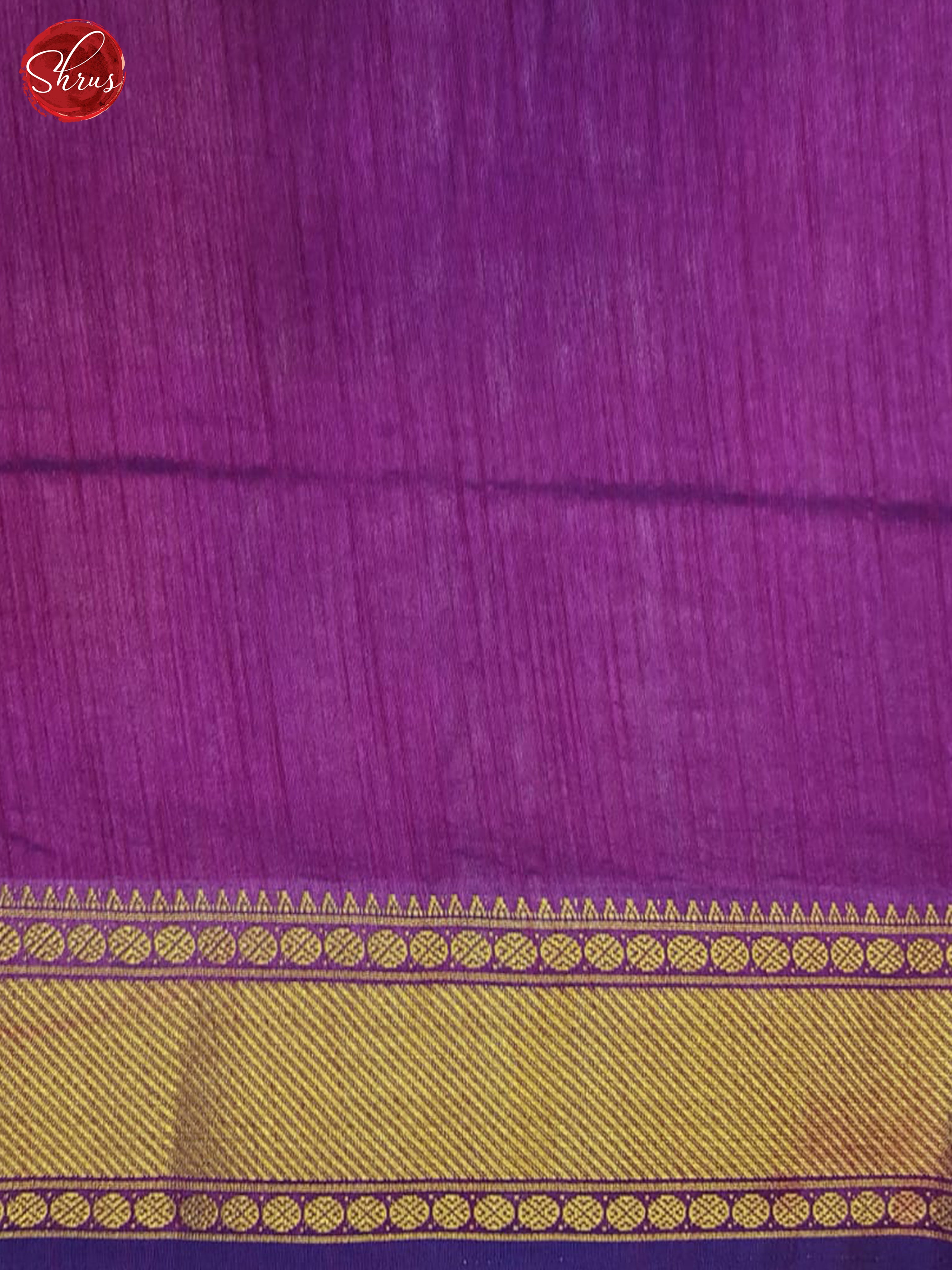 Blue  & Purple - Semi Patola saree - Shop on ShrusEternity.com