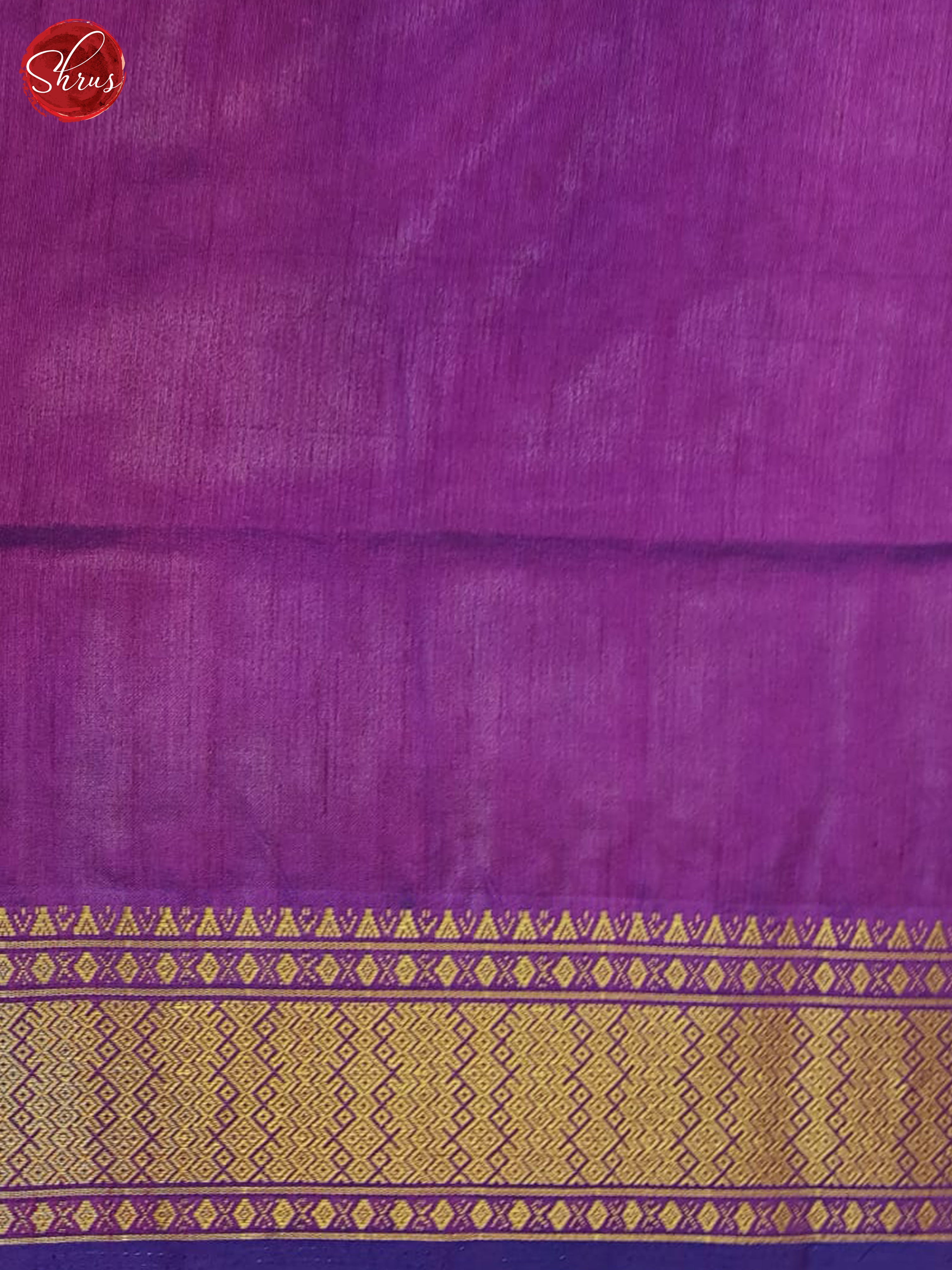 Blue & Purple - Semi Patola Saree - Shop on ShrusEternity.com