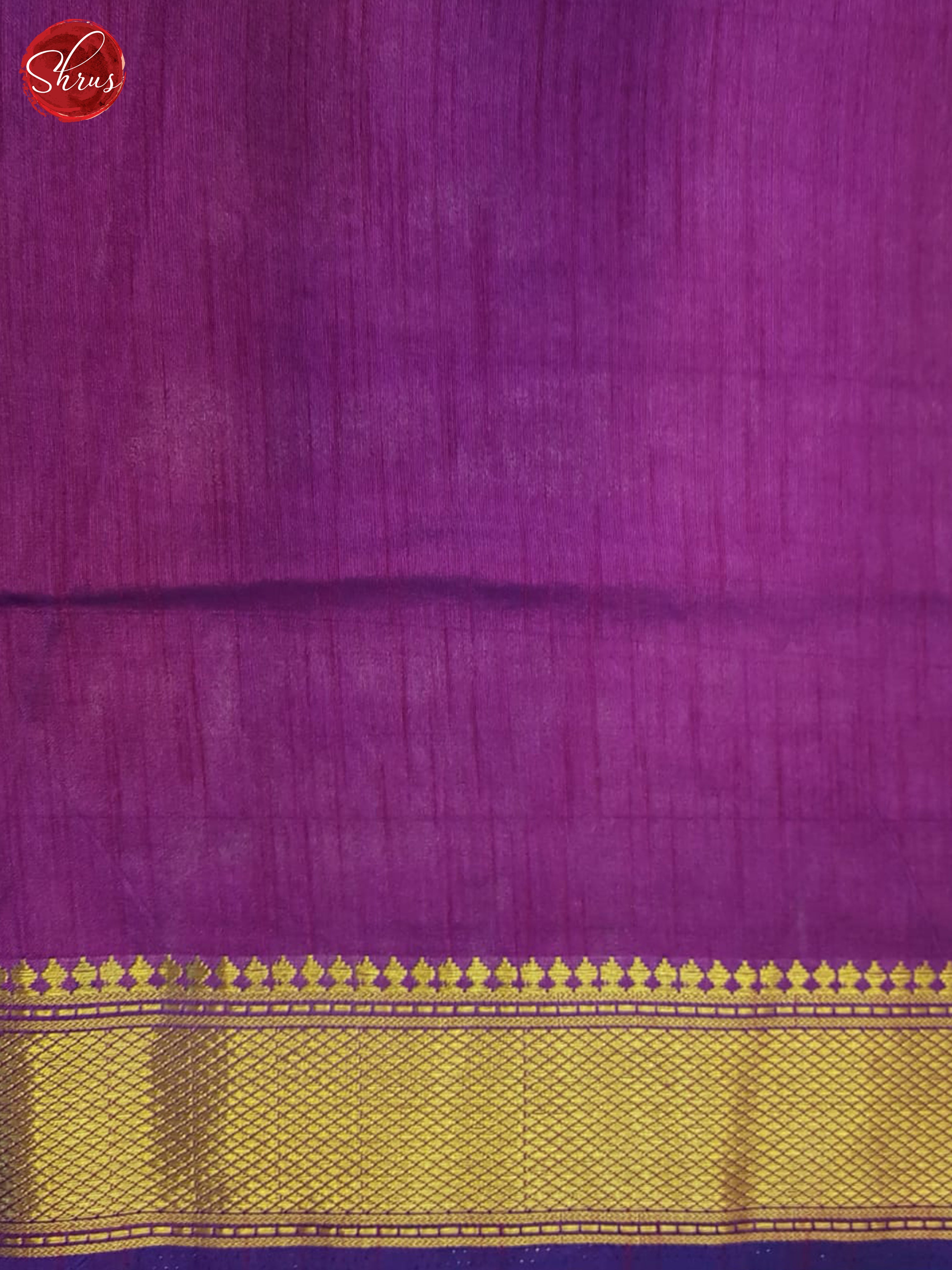 Blue & Purple - Semi Patola Saree - Shop on ShrusEternity.com