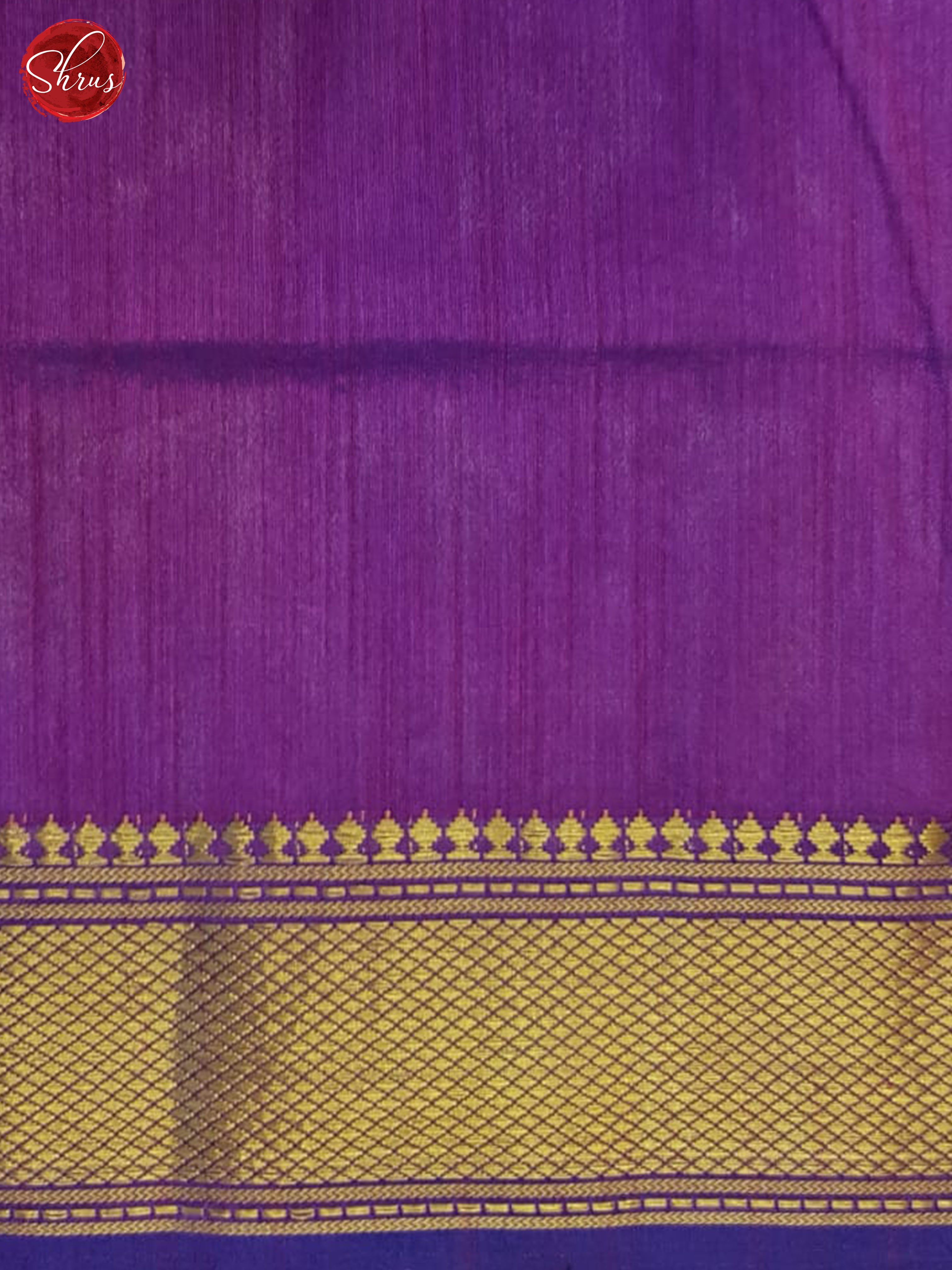 Blue And Purple-Semi Patola Saree - Shop on ShrusEternity.com