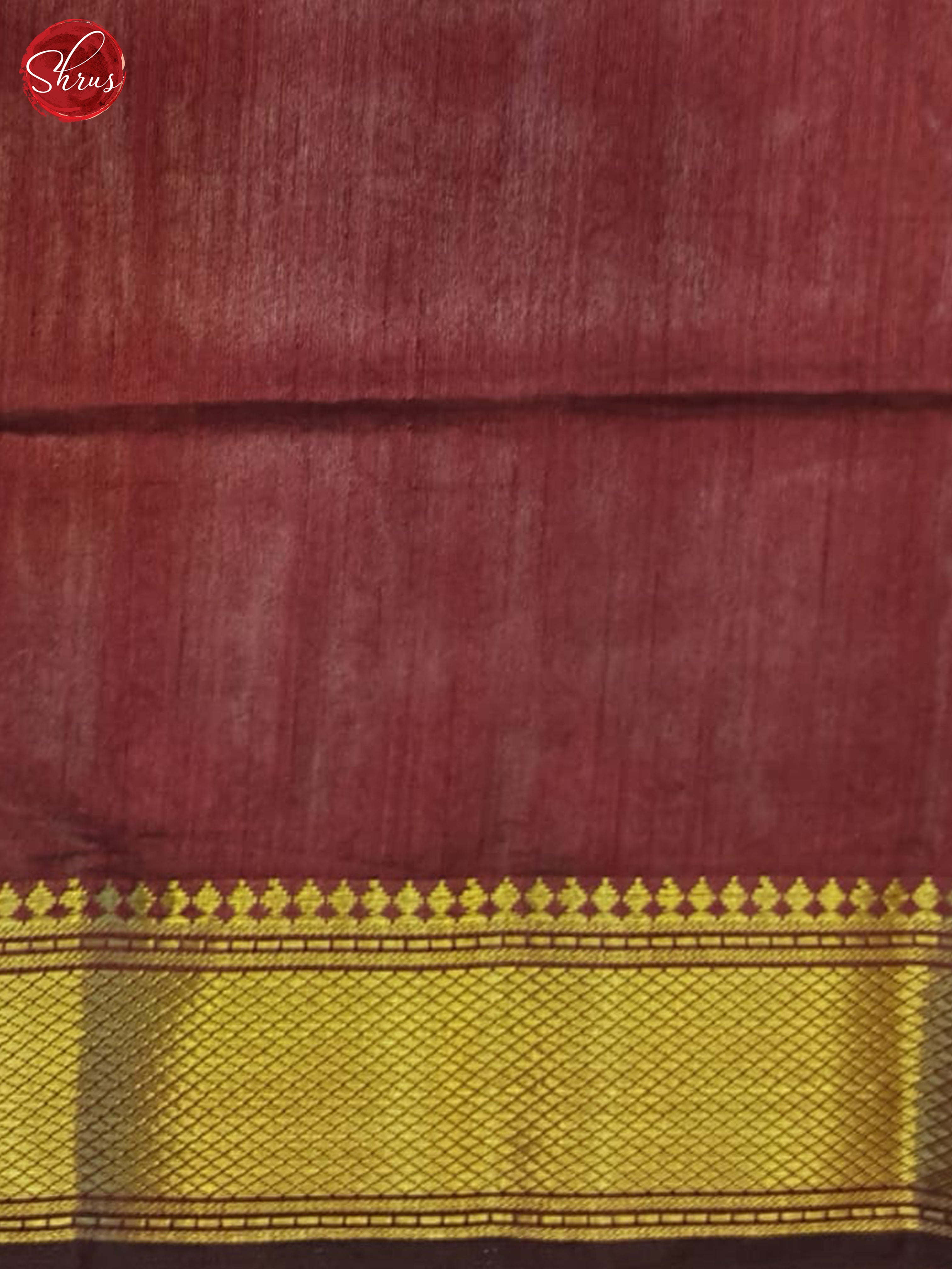 Black And Maroon- Semi Patola Saree - Shop on ShrusEternity.com