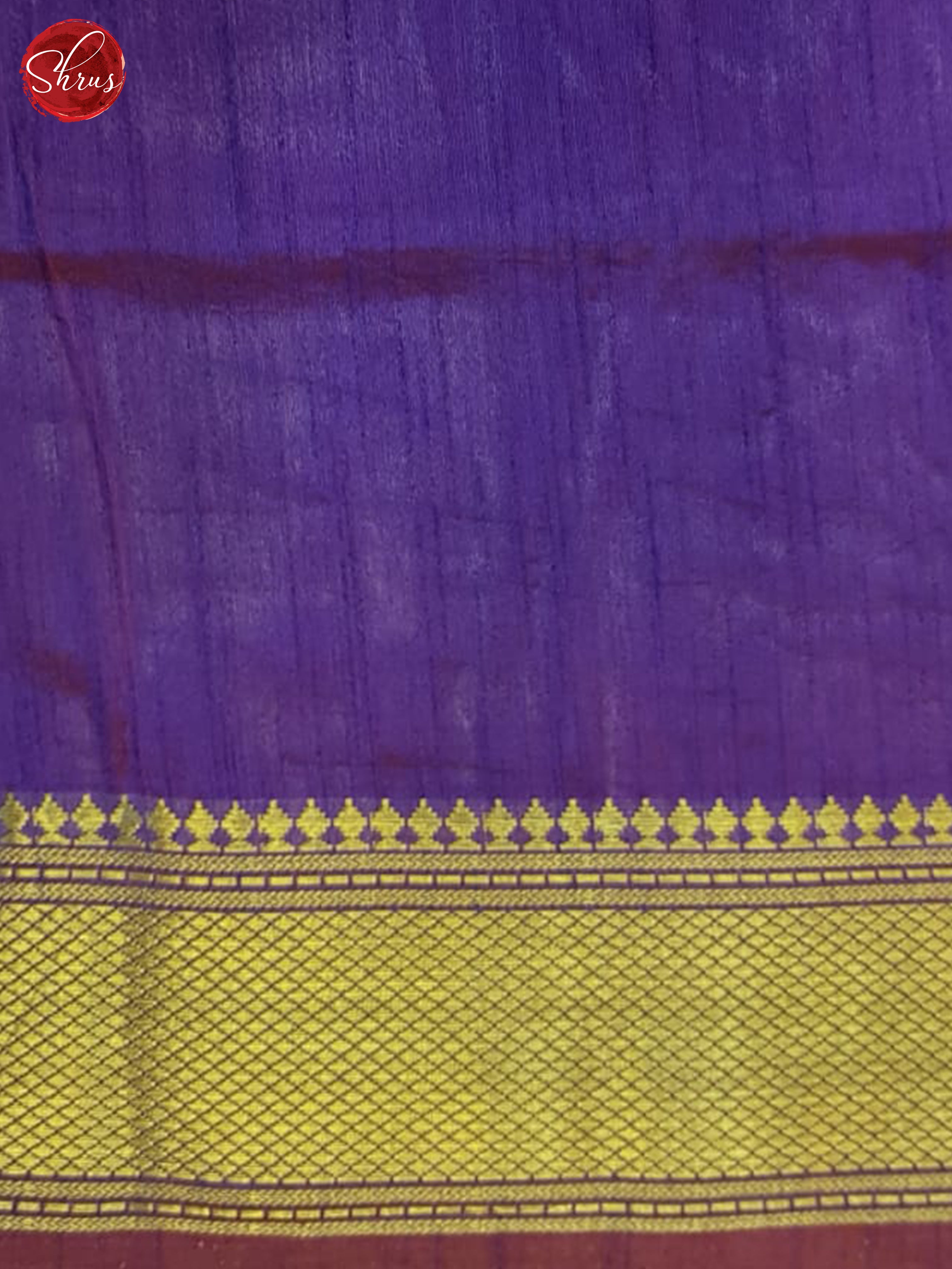 Maroon And Purple- Semi Patola saree - Shop on ShrusEternity.com