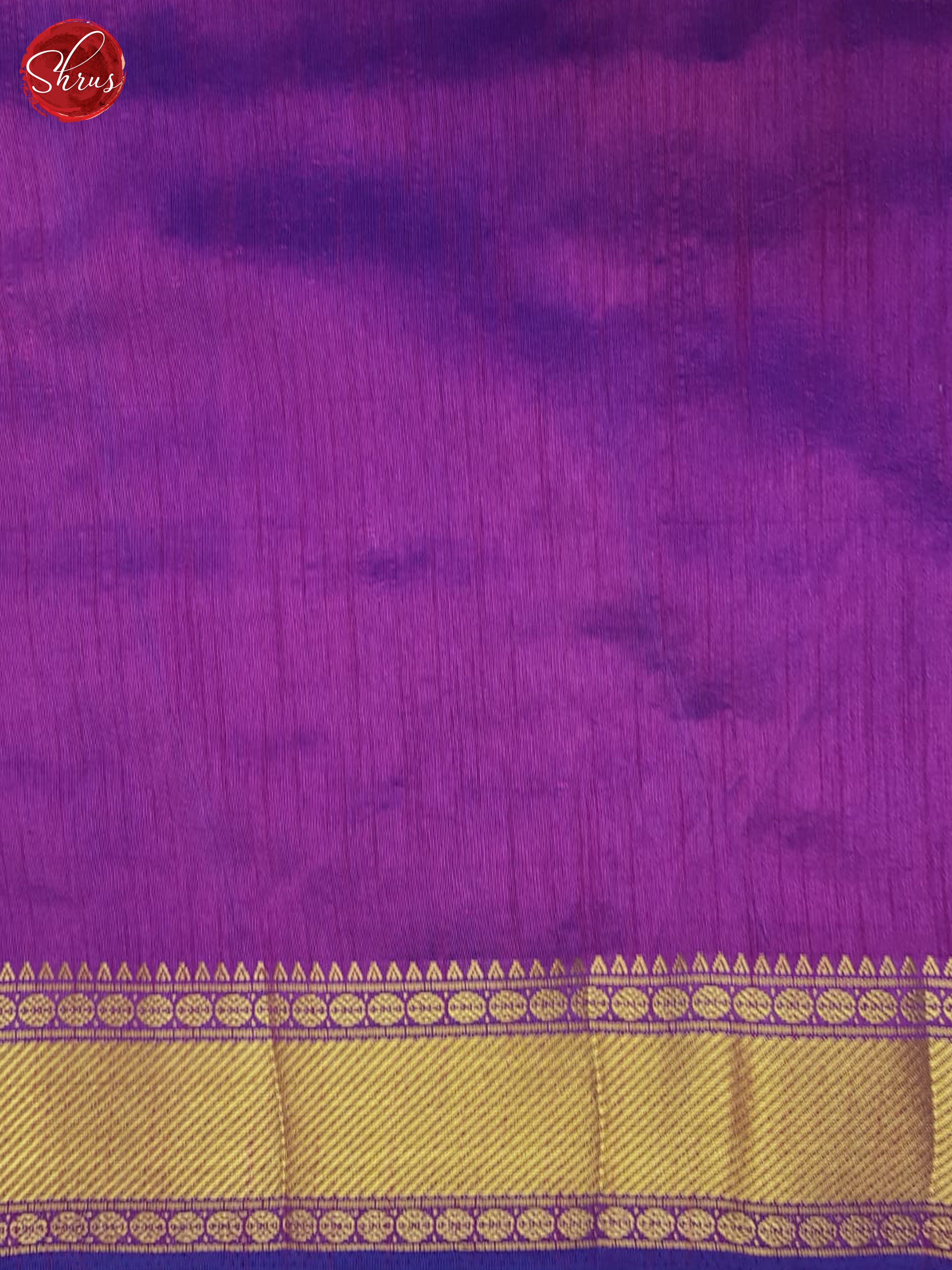 Blue And Purple- Semi Patola Saree - Shop on ShrusEternity.com