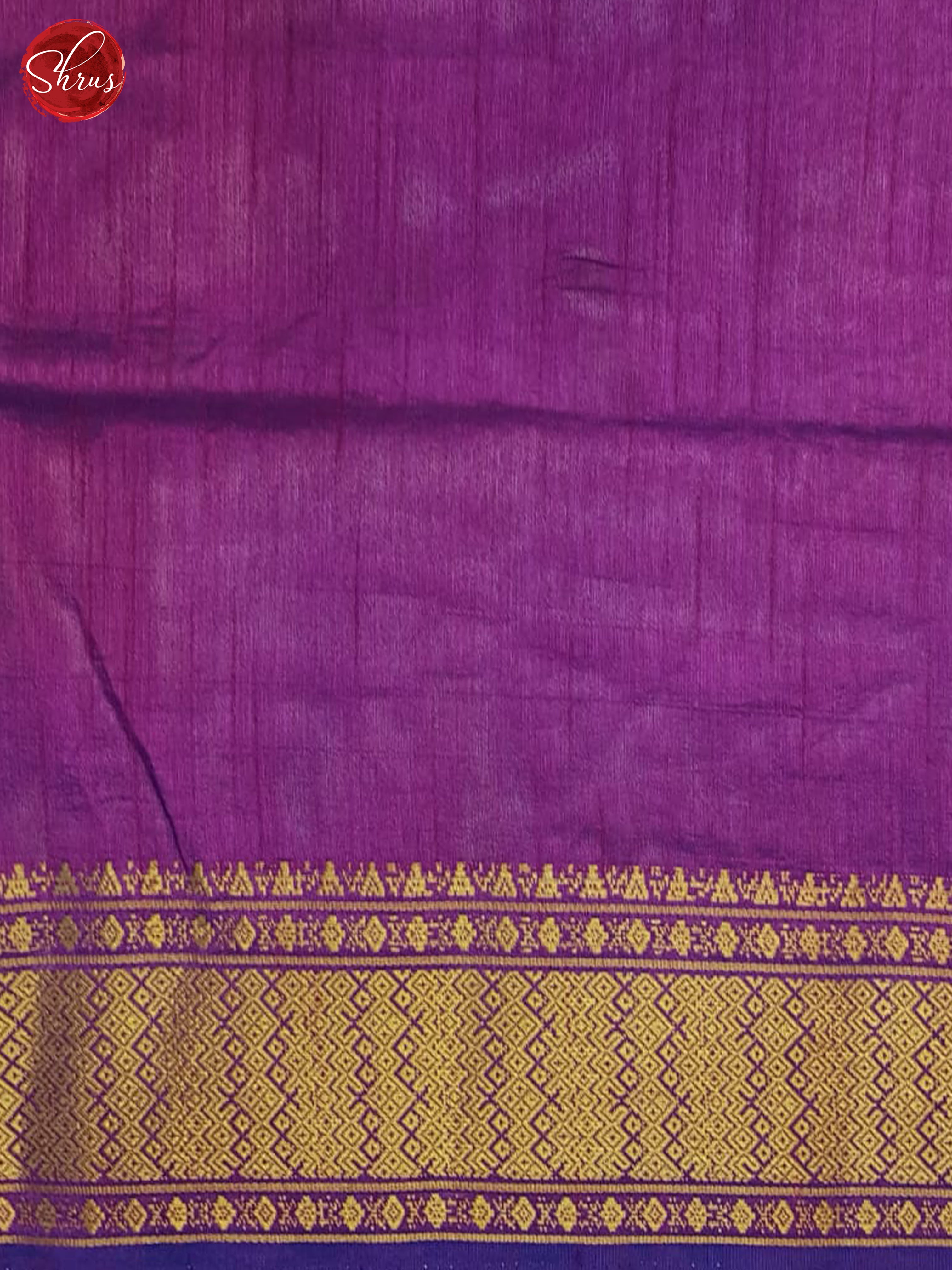 Blue & Purple- Semi Patola Saree - Shop on ShrusEternity.com