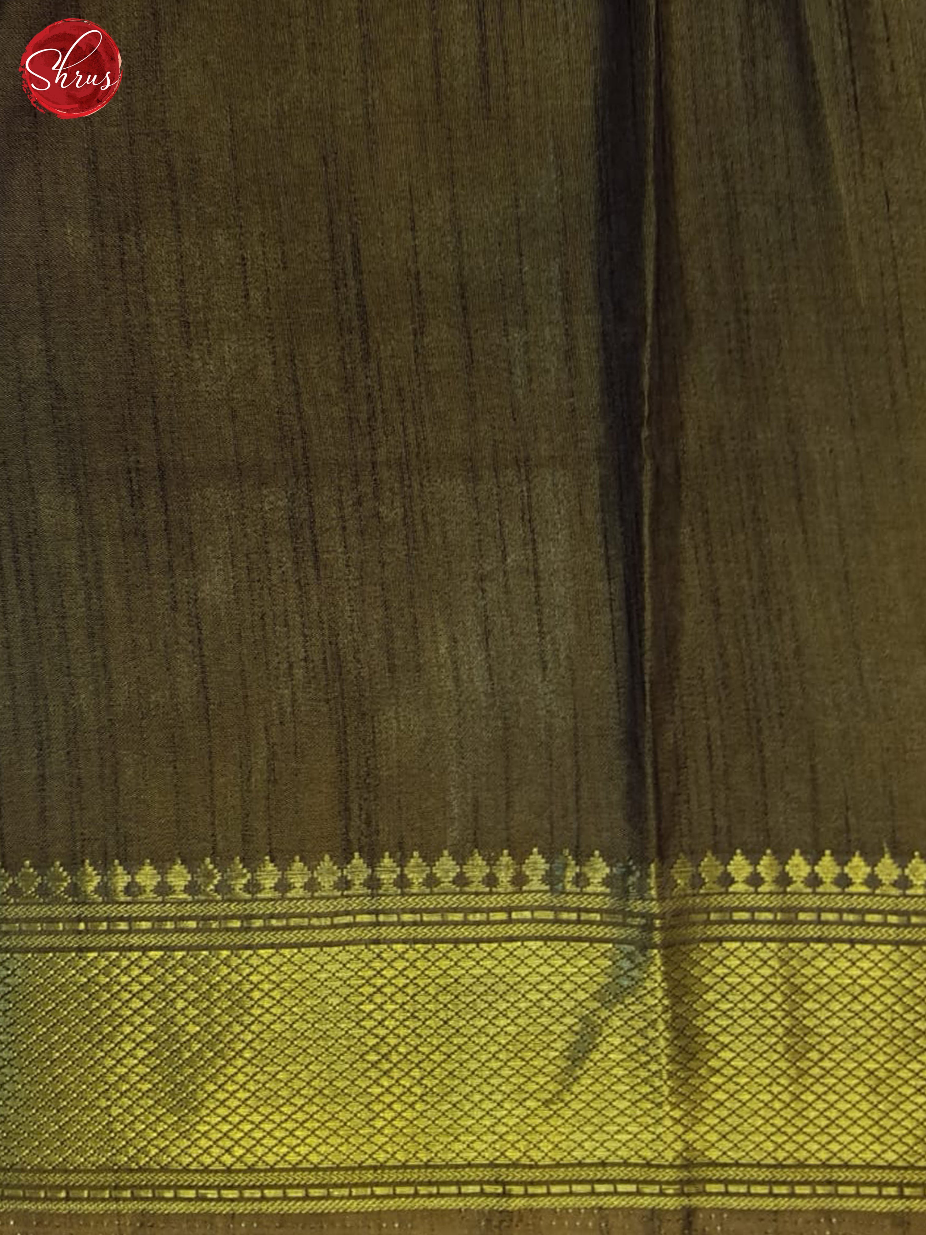 Mustard And Brown- Semi Patola Saree - Shop on ShrusEternity.com