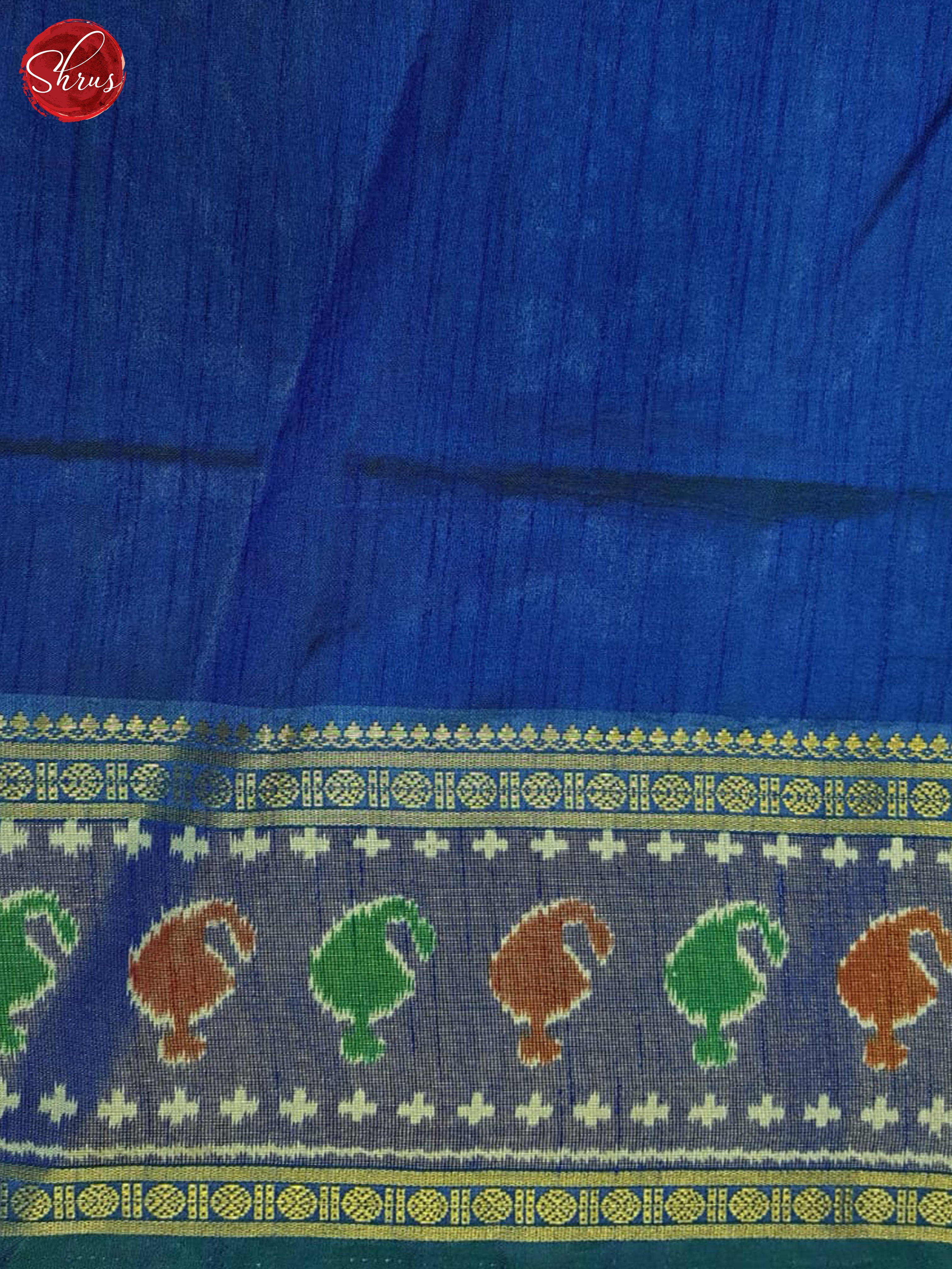 Green And Blue- Semi Patola Saree - Shop on ShrusEternity.com