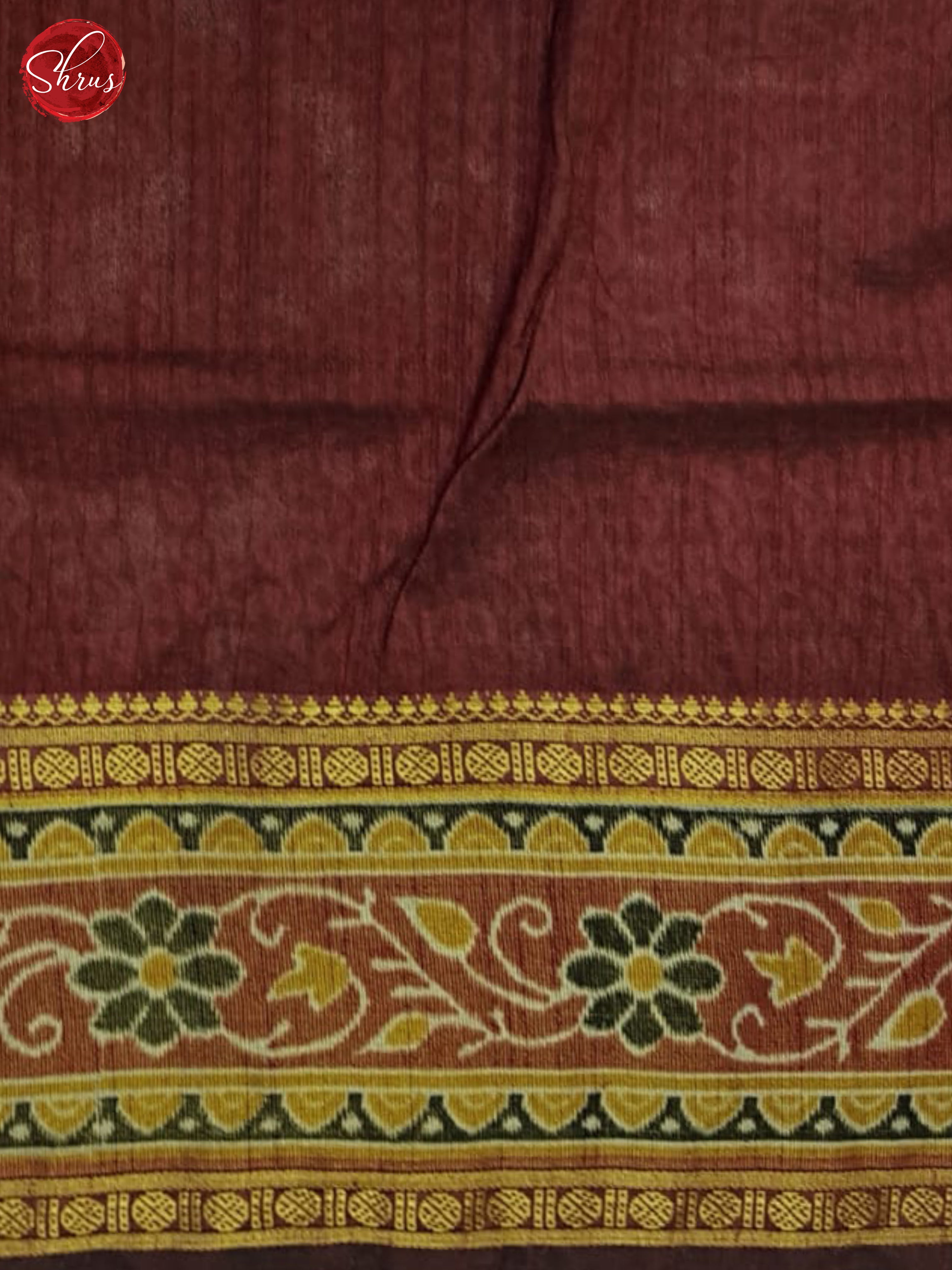 Black & Maroon - Semi Patola Saree - Shop on ShrusEternity.com