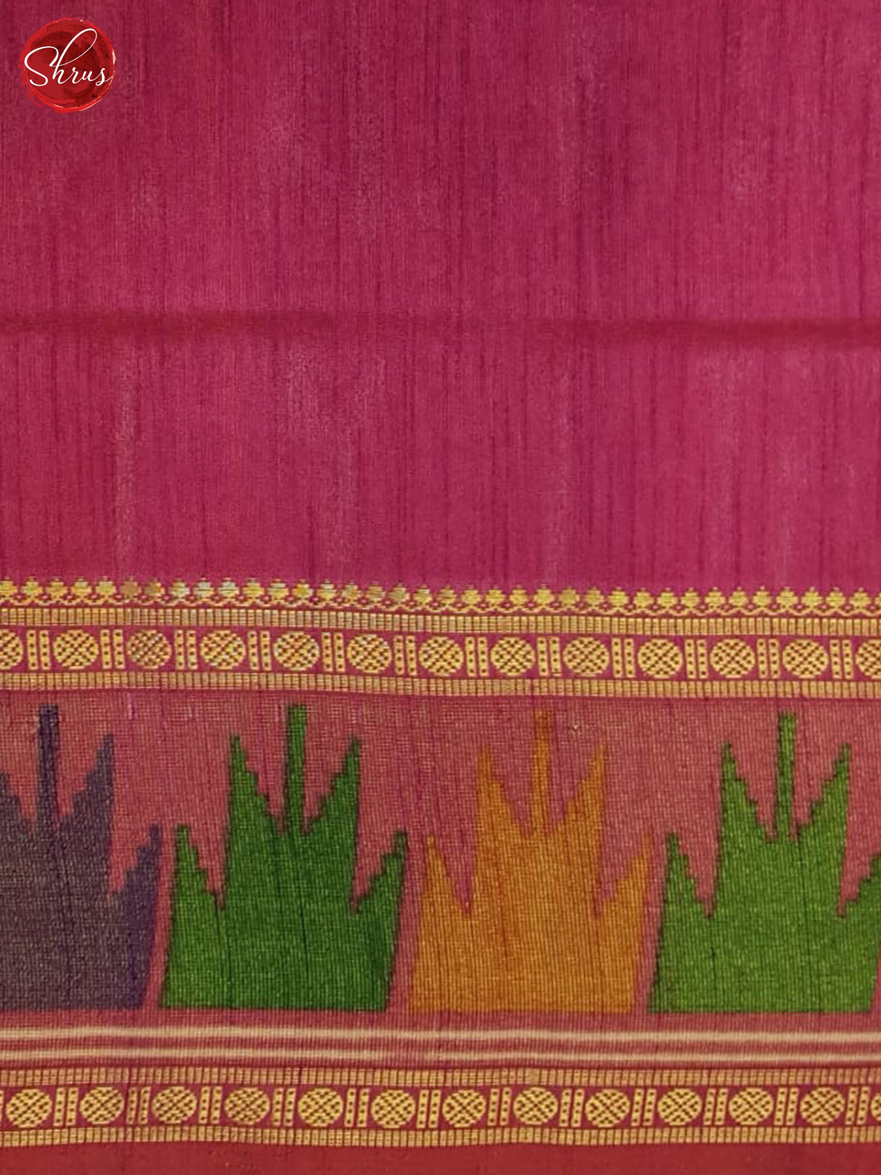 Purpule And Pink- Semi Patola Saree - Shop on ShrusEternity.com