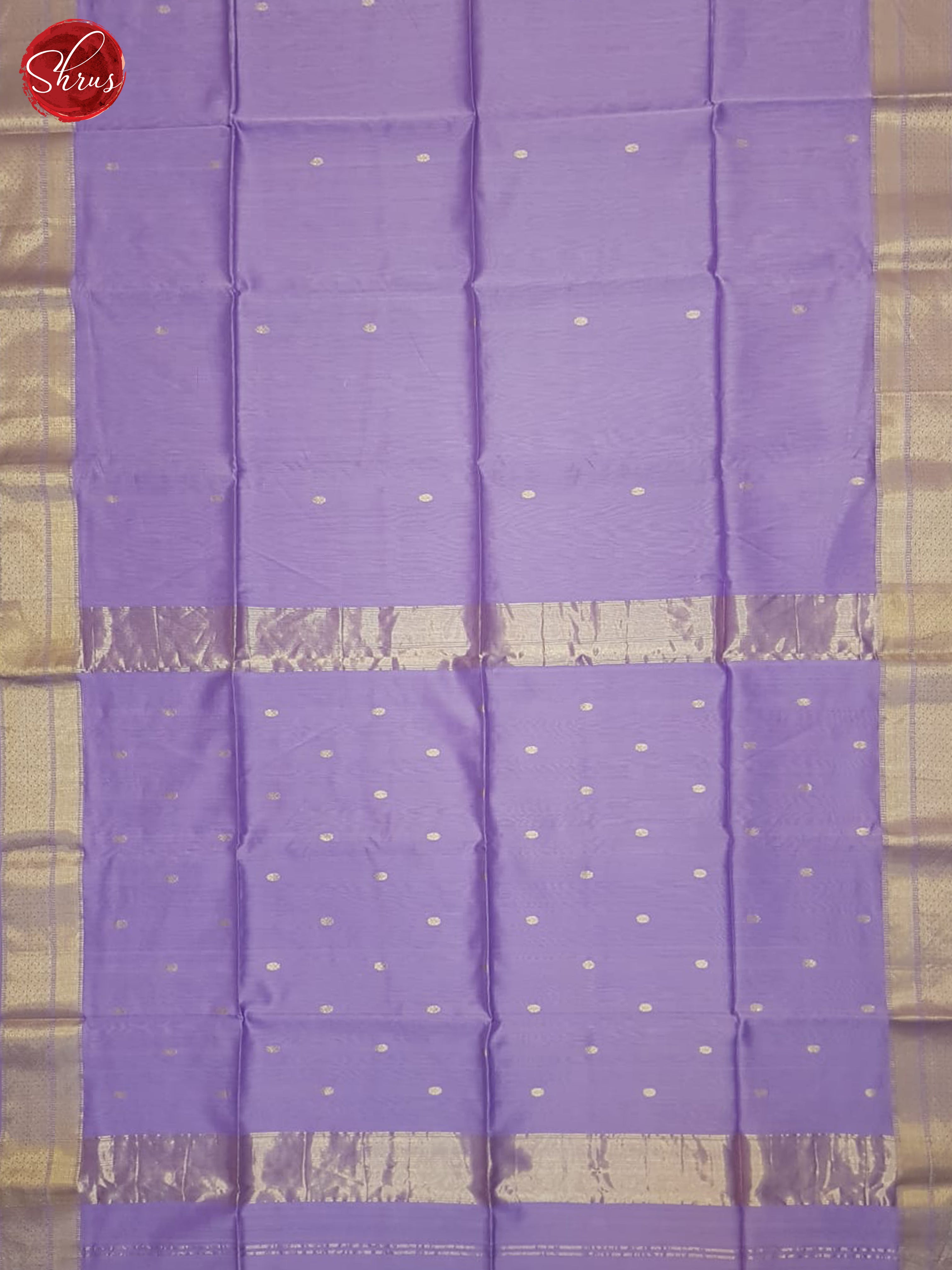 Lavender(Single Tone)- Maheshwari Silk Cotton Saree - Shop on ShrusEternity.com