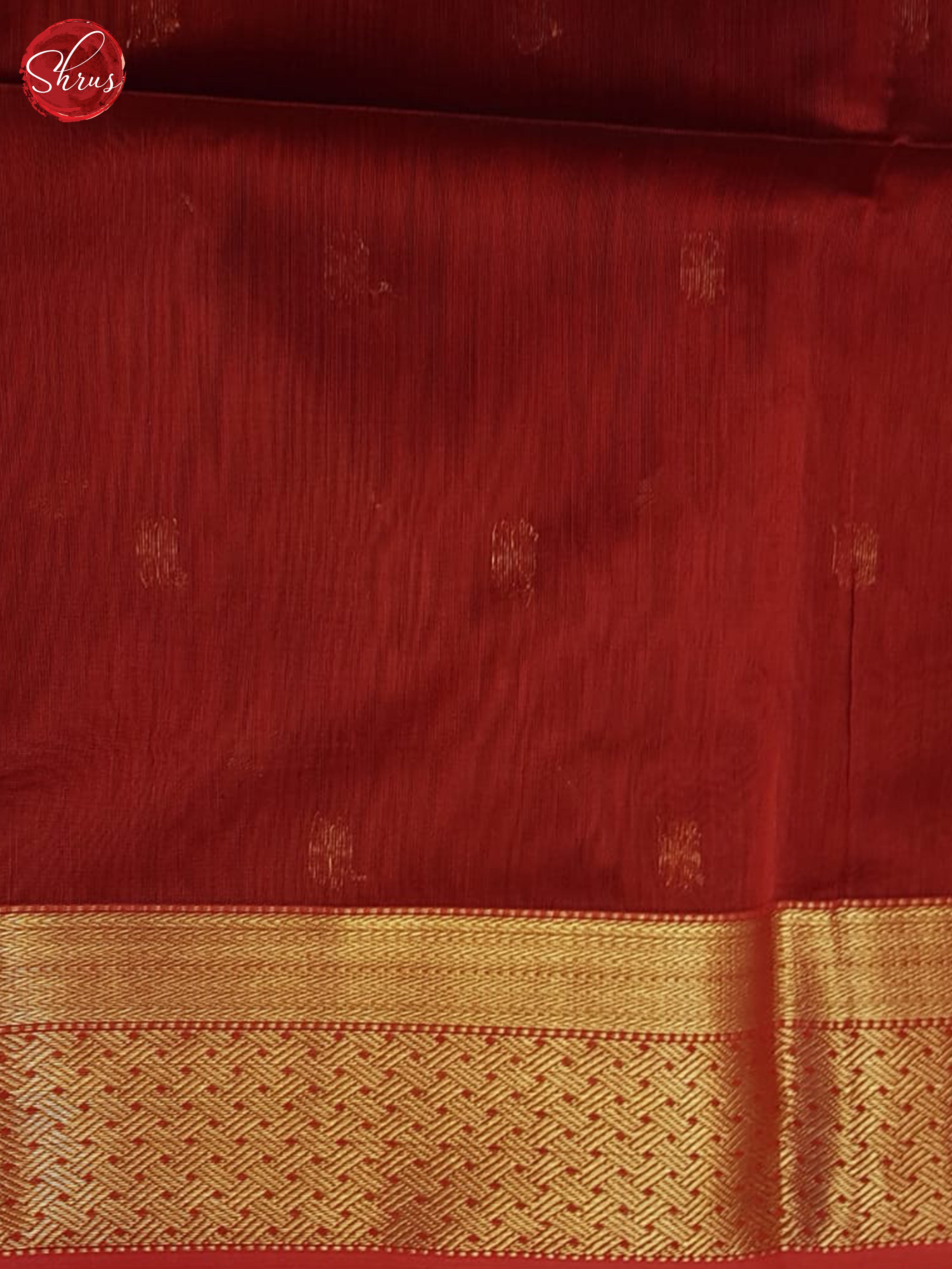 Black and Red - Maheshwari silkcotton Saree - Shop on ShrusEternity.com