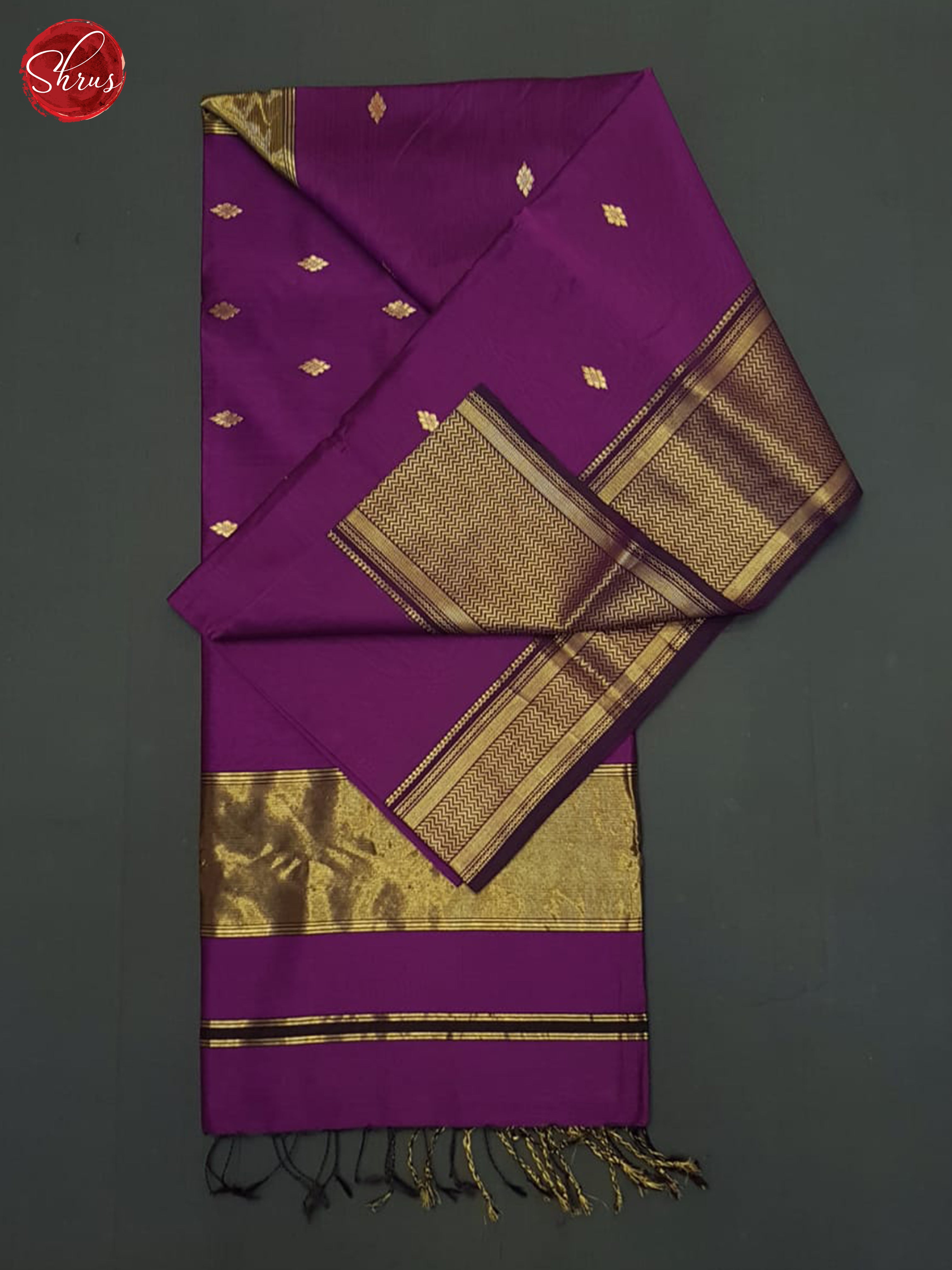 Vadamalli (Single Tone) - Maheshwari silkcotton Saree - Shop on ShrusEternity.com