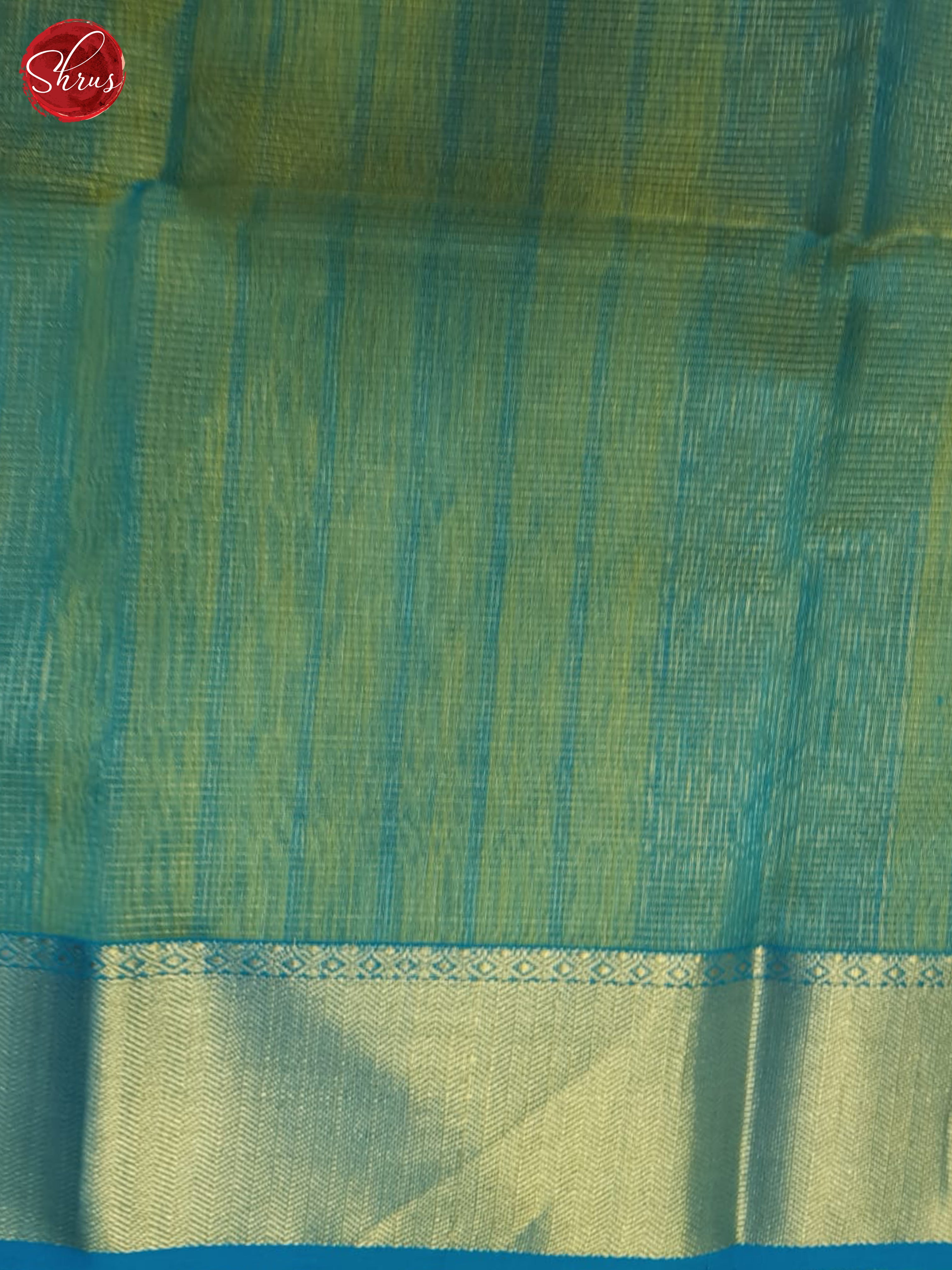 Mustard And Blue- Maheshwari Silk Cotton Saree - Shop on ShrusEternity.com