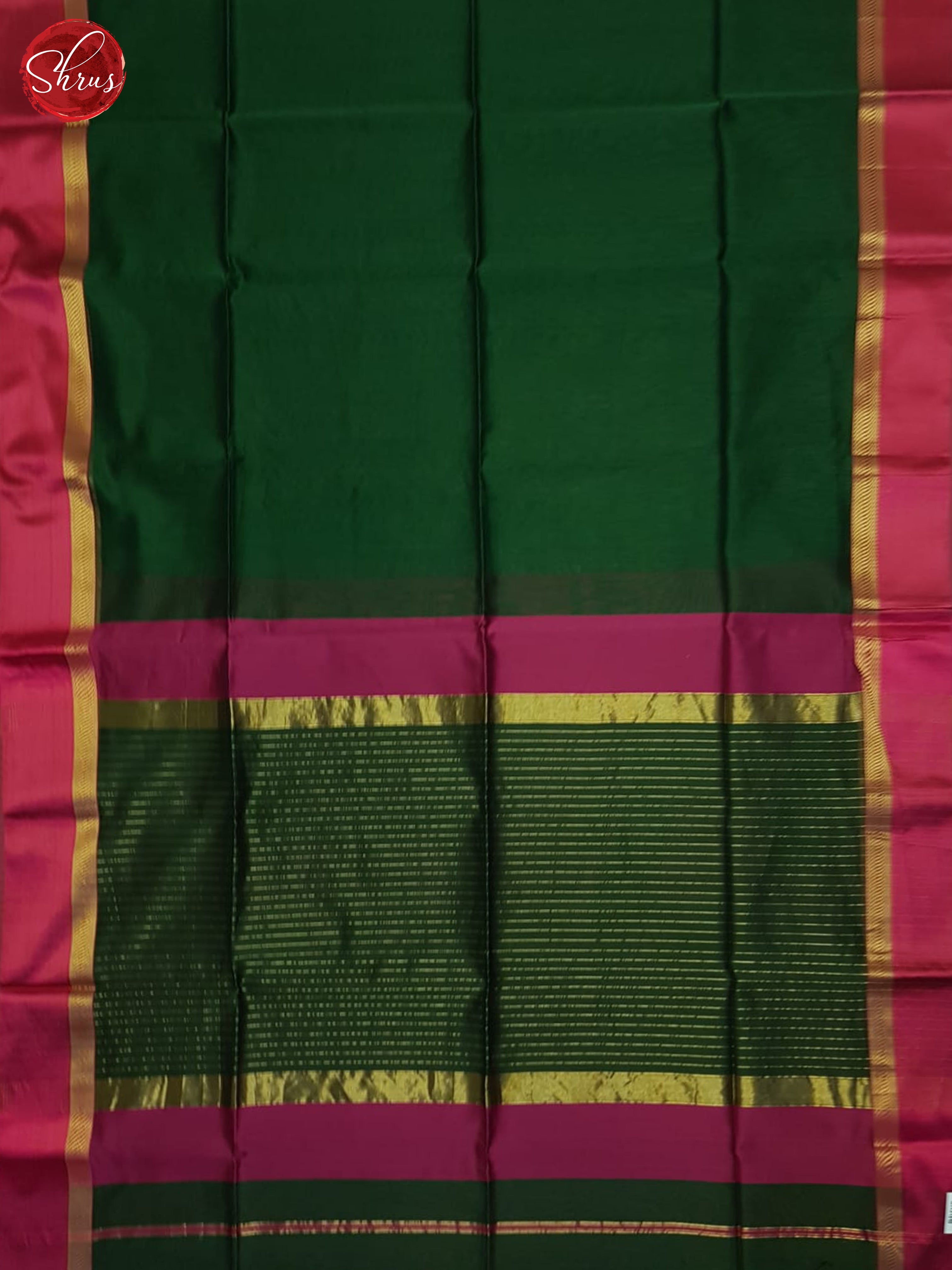 Green And Pink- Maheshwari Silk Cotton Saree