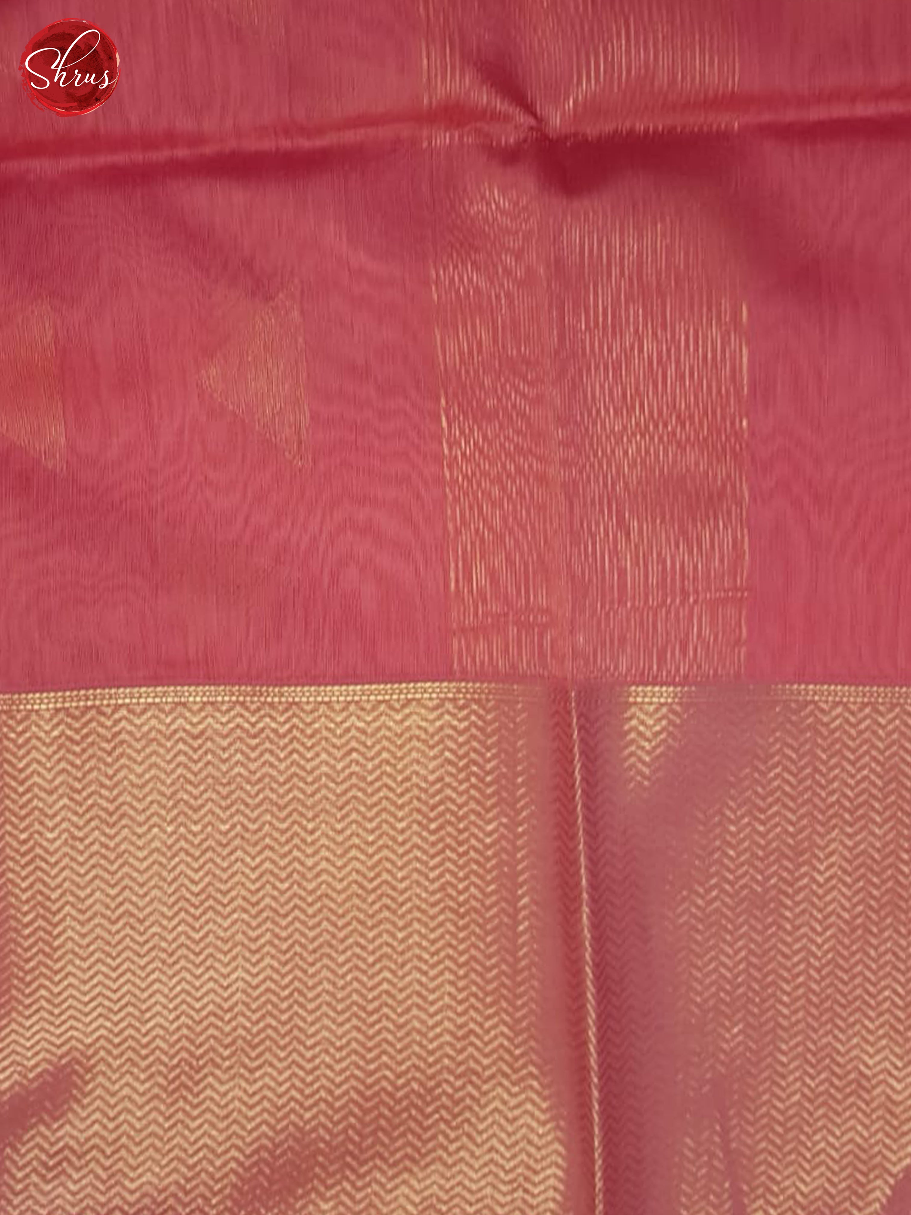 Pink(Single Tone) - Maheshwari silkcotton Saree - Shop on ShrusEternity.com