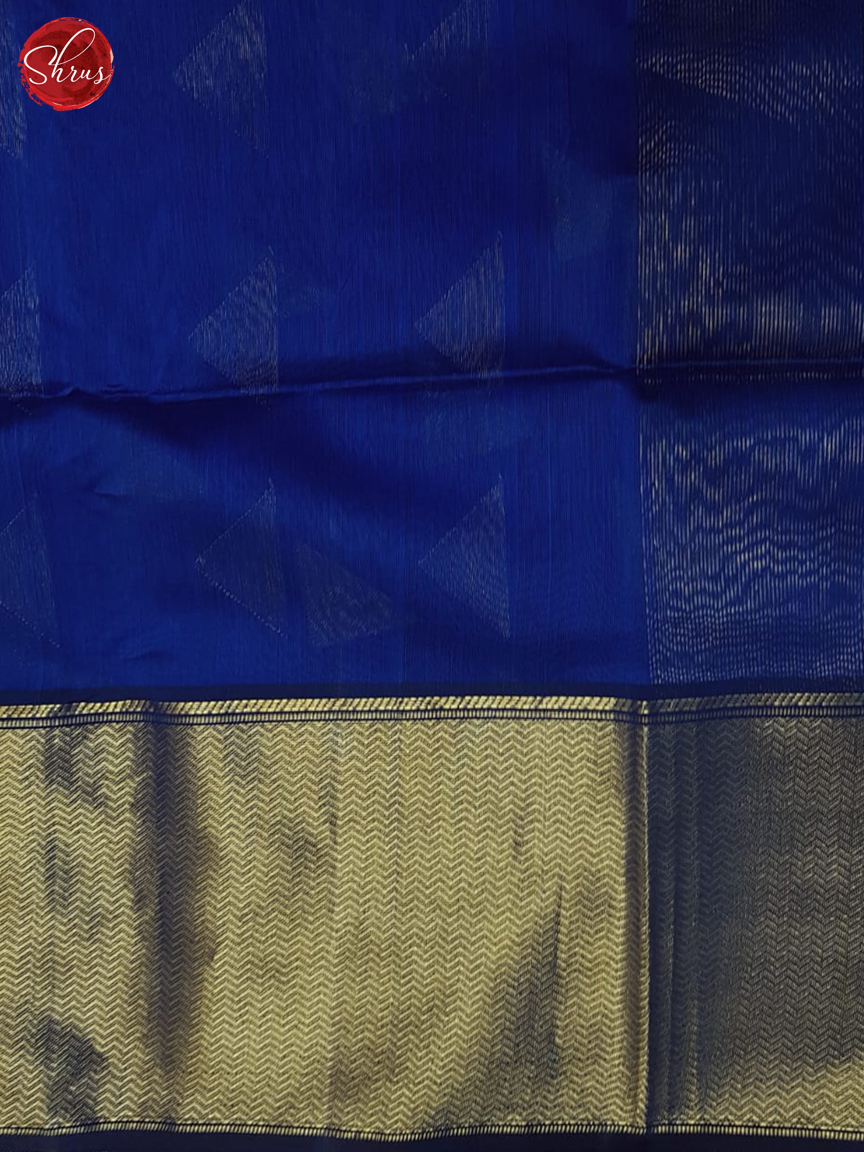 Blue(Single Tone)- Maheshwari Silk Cotton Saree - Shop on ShrusEternity.com
