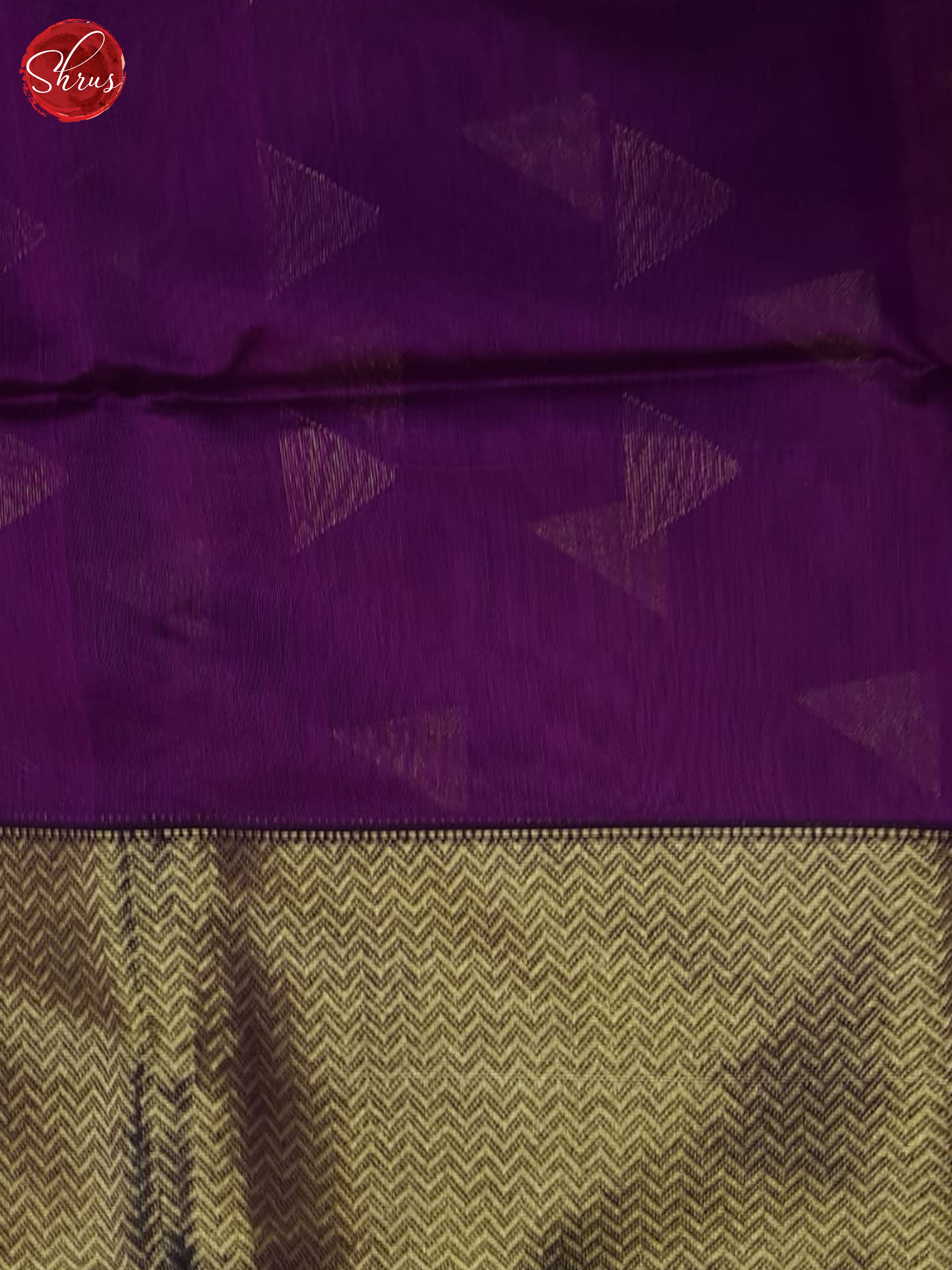 Violet(Single Tone)- Maheshwari Silk Cotton Saree - Shop on ShrusEternity.com