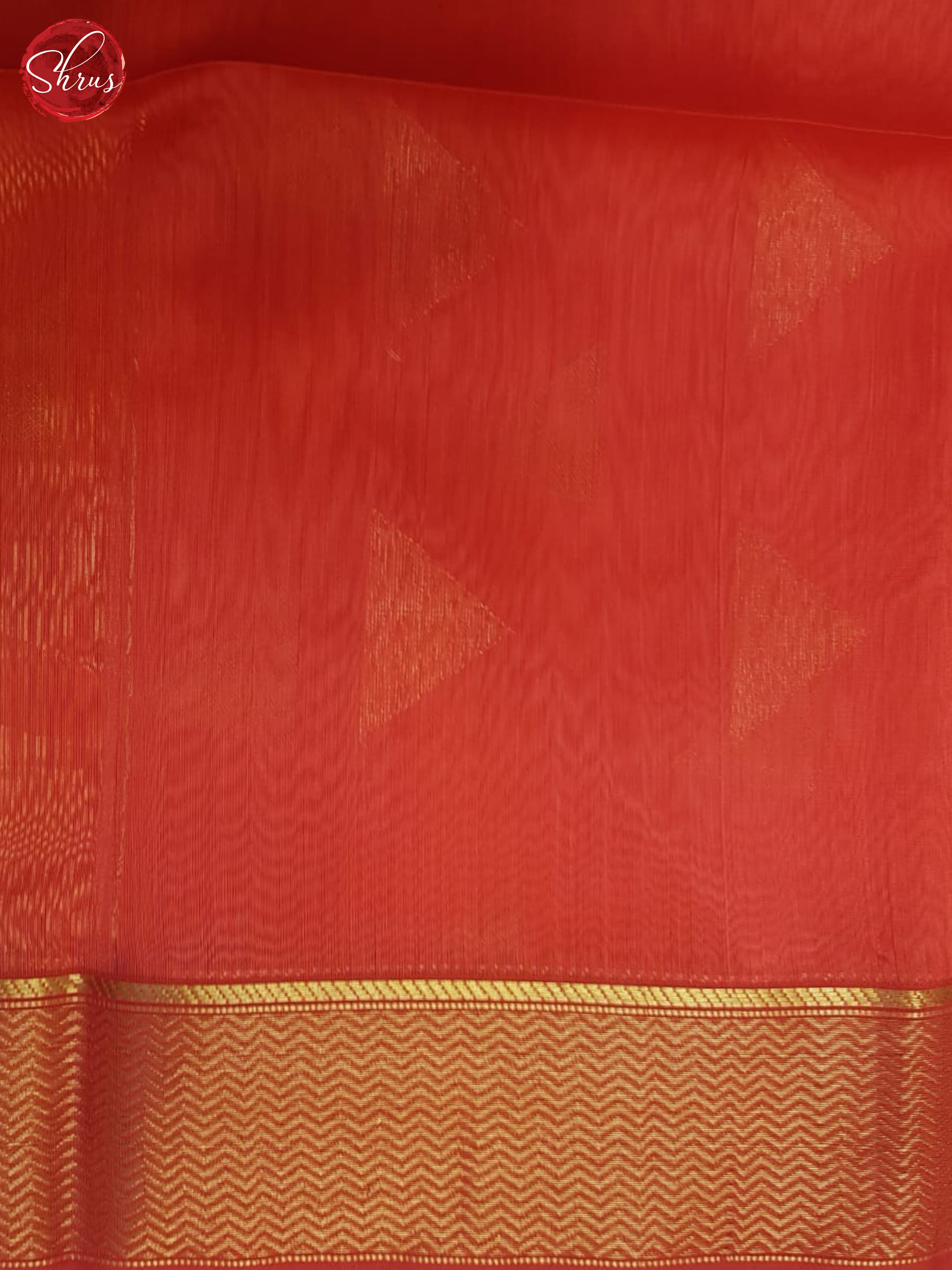Red(Single Tone) - Maheshwari silkcotton Saree - Shop on ShrusEternity.com