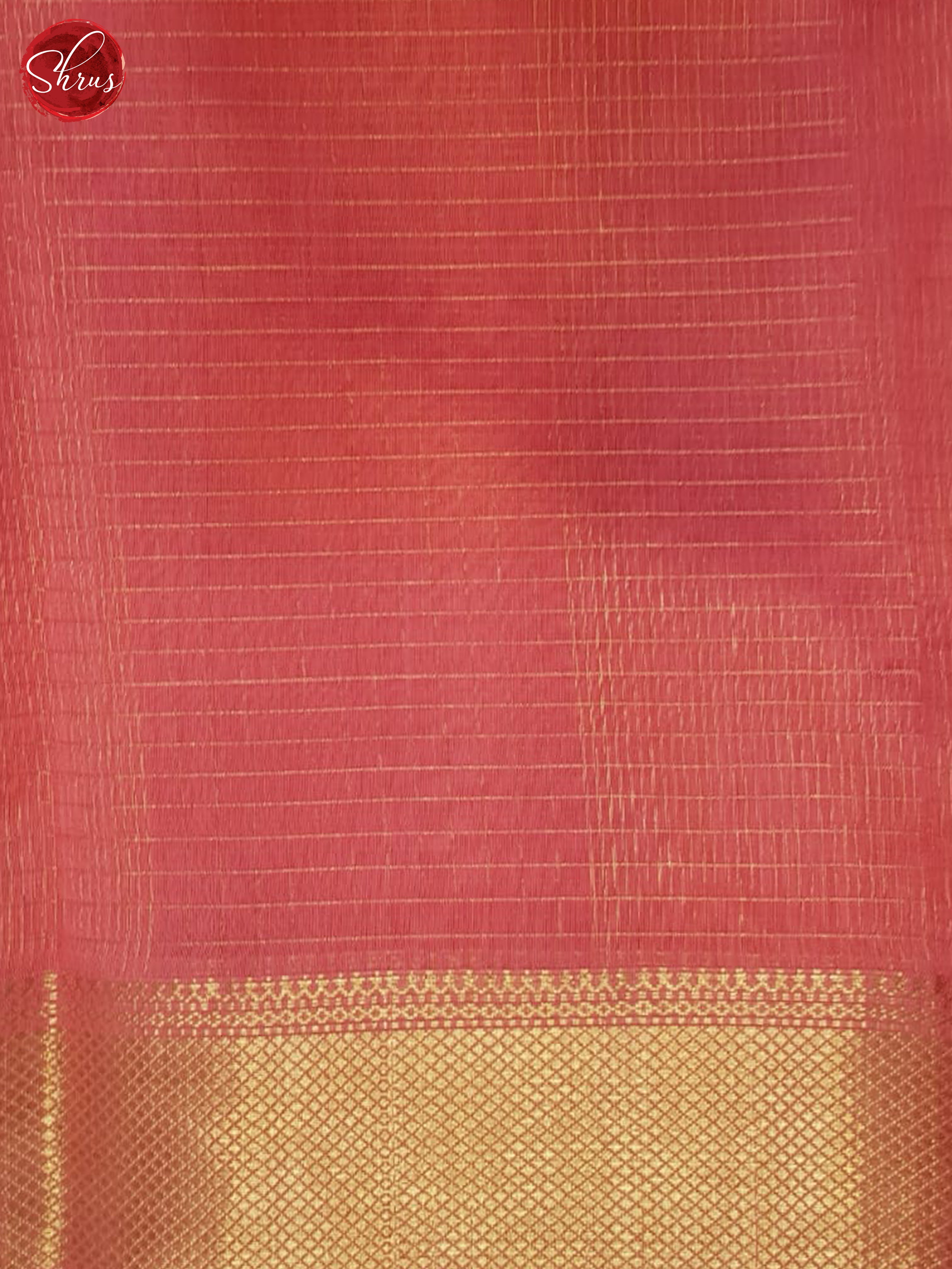 Pink(Single Tone)- Maheshwari silkcotton Saree - Shop on ShrusEternity.com