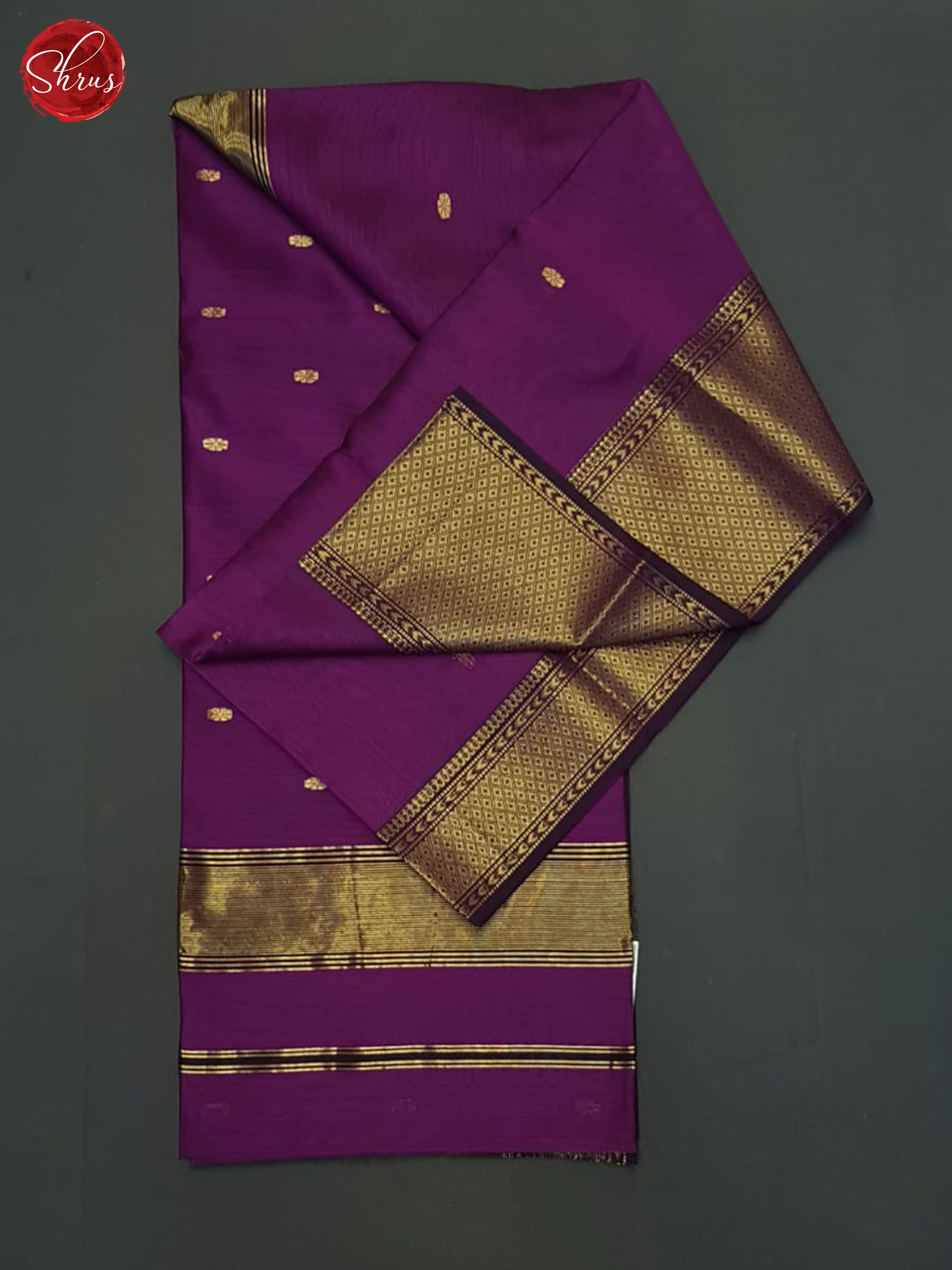 Vadamalli(Single Tone)- Maheshwari silkcotton Saree - Shop on ShrusEternity.com