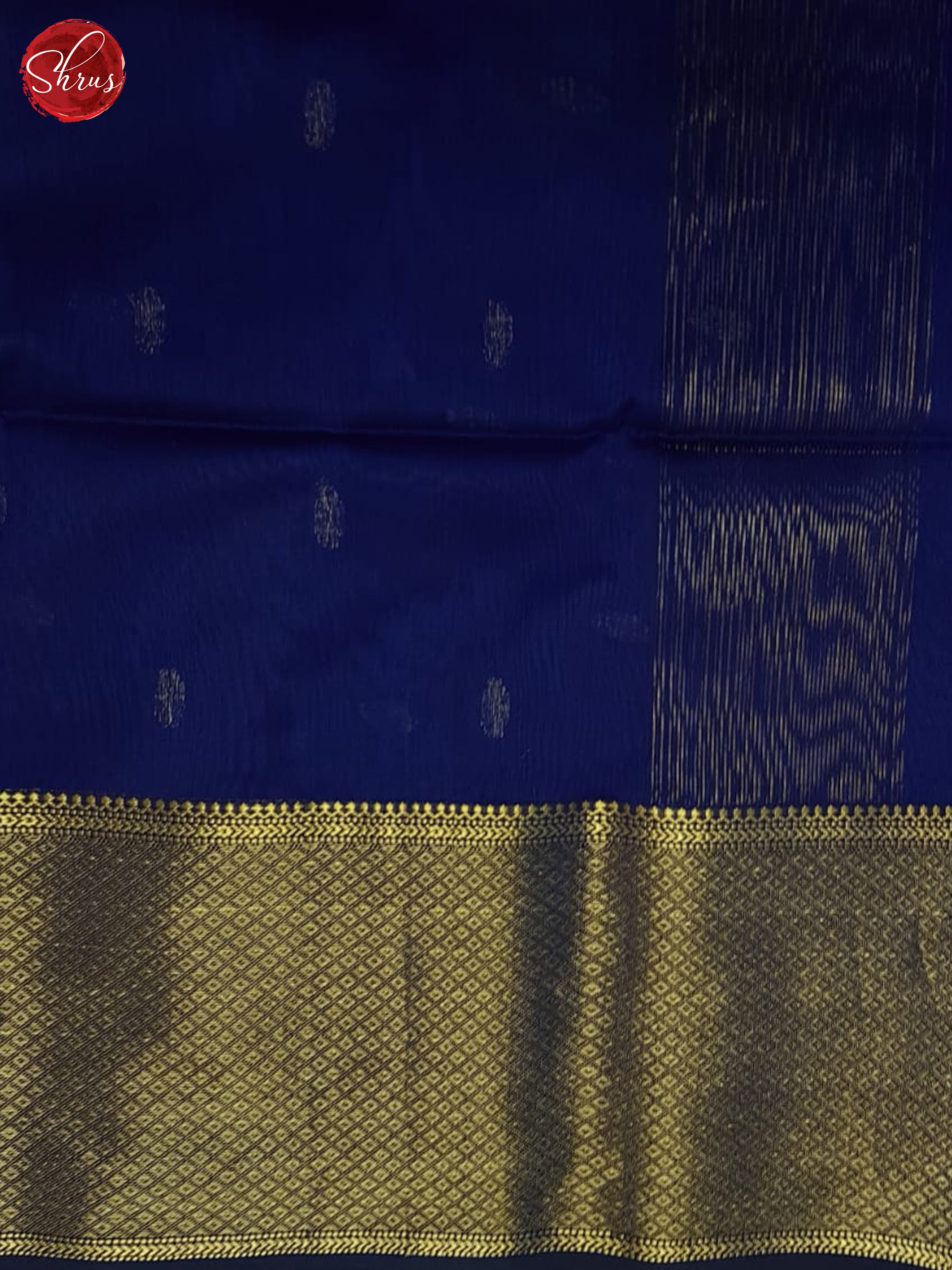 Blue(Single Tone) - Maheshwari silkcotton Saree - Shop on ShrusEternity.com