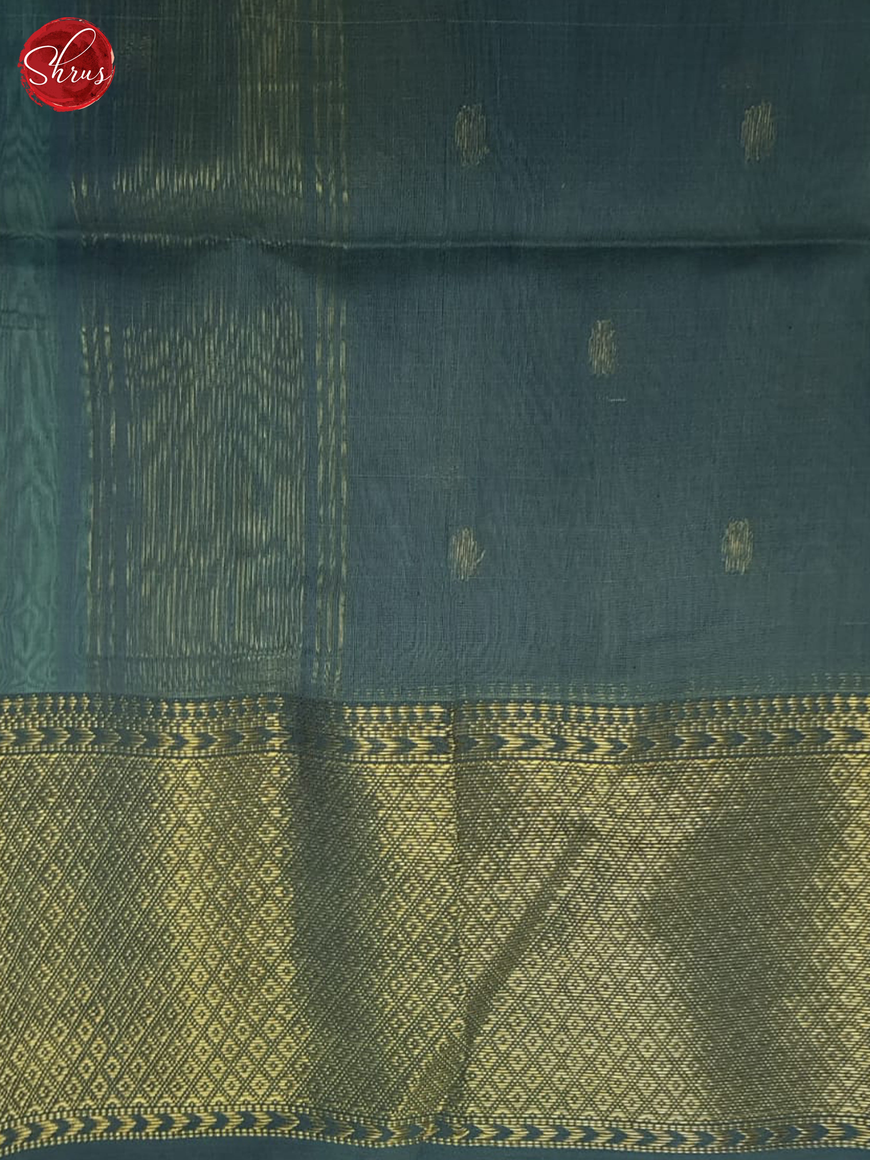 Green & Grey - Maheshwari silkcotton Saree - Shop on ShrusEternity.com