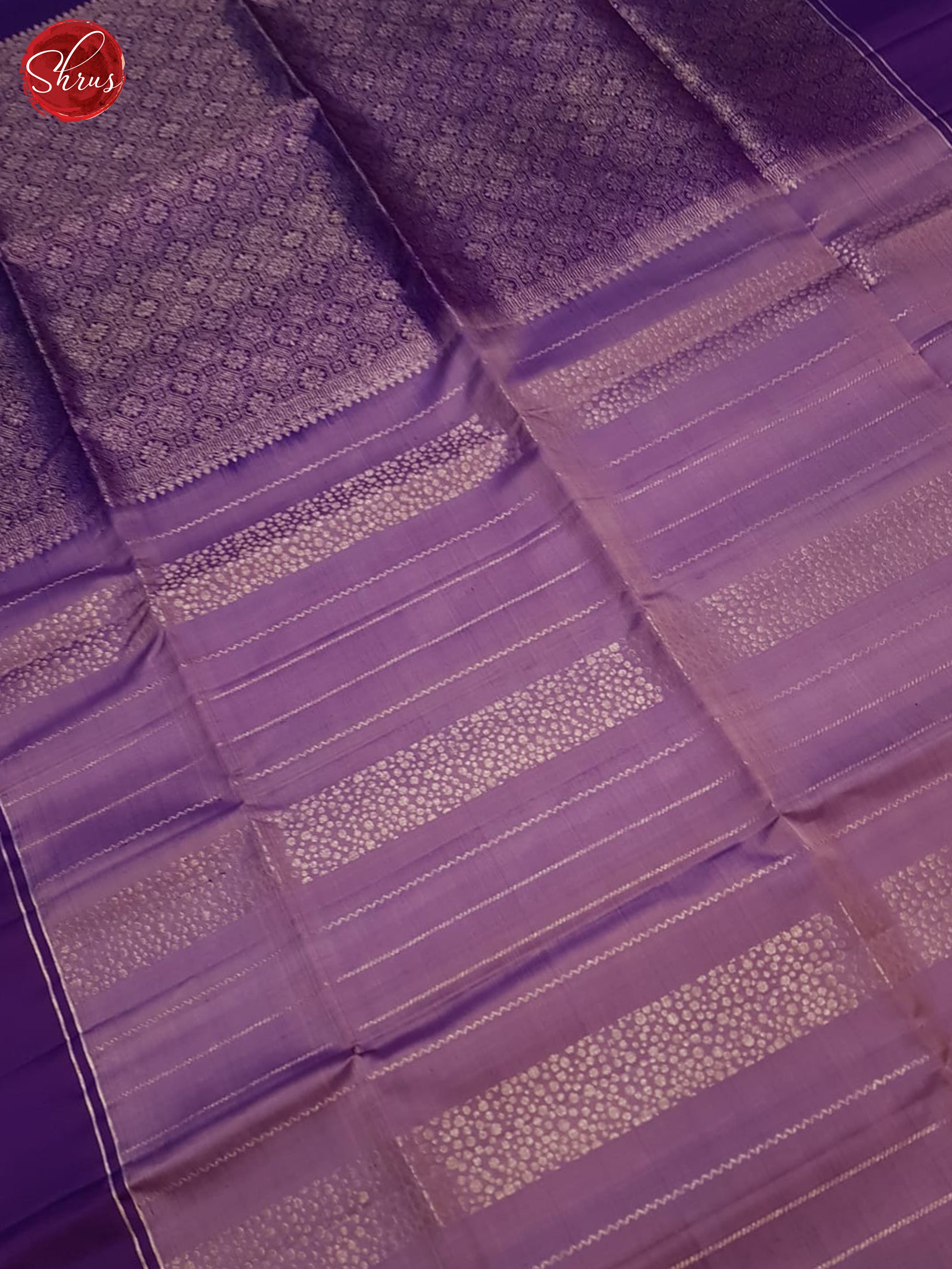 Dusty Lavender And Purple- Soft Silk Saree - Shop on ShrusEternity.com