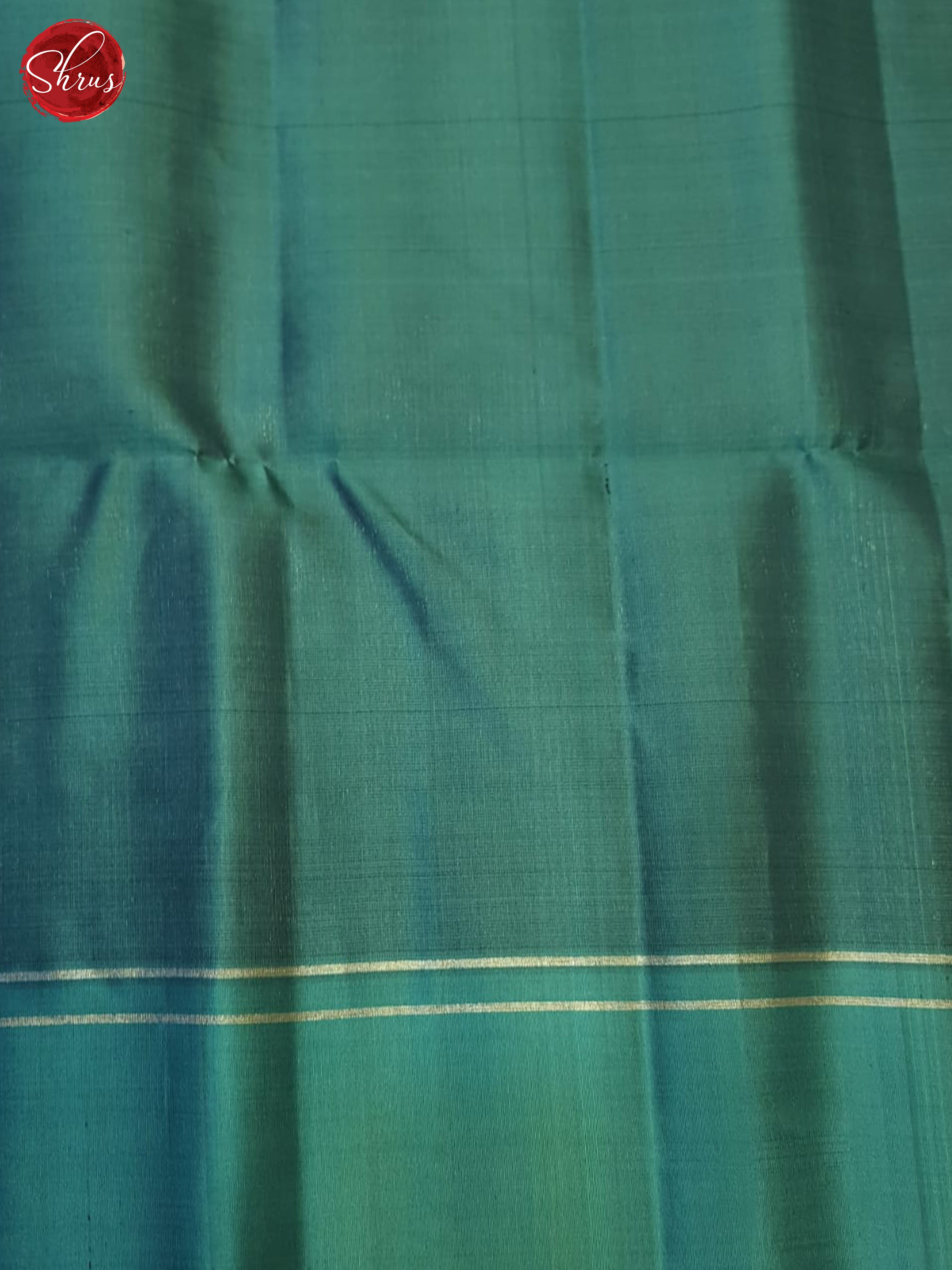 Brown And Teal Green- Soft Silk Saree - Shop on ShrusEternity.com