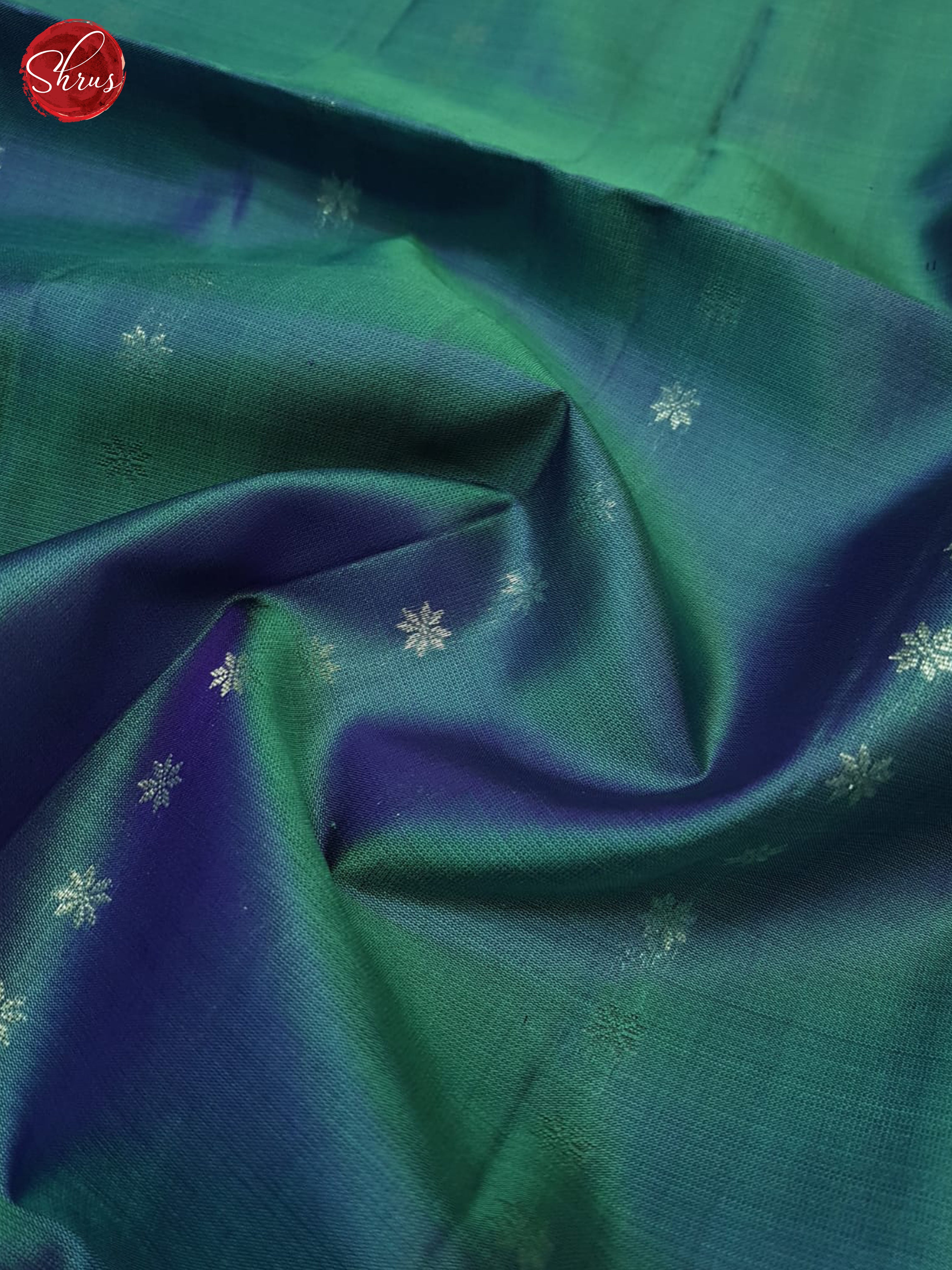 Blue And Lavender- Soft Silk Saree - Shop on ShrusEternity.com