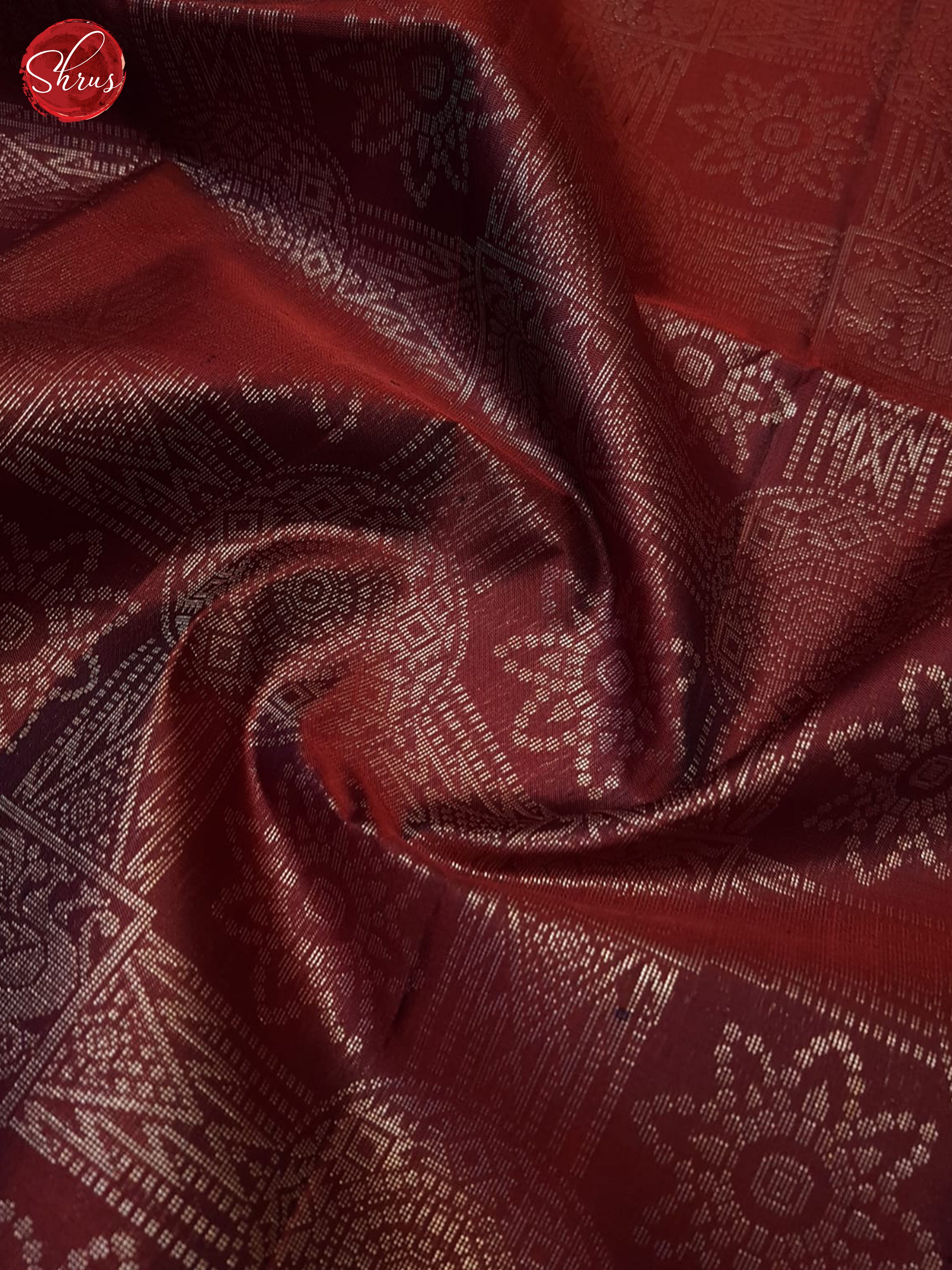 Maroon And Green- Soft Silk Saree - Shop on ShrusEternity.com