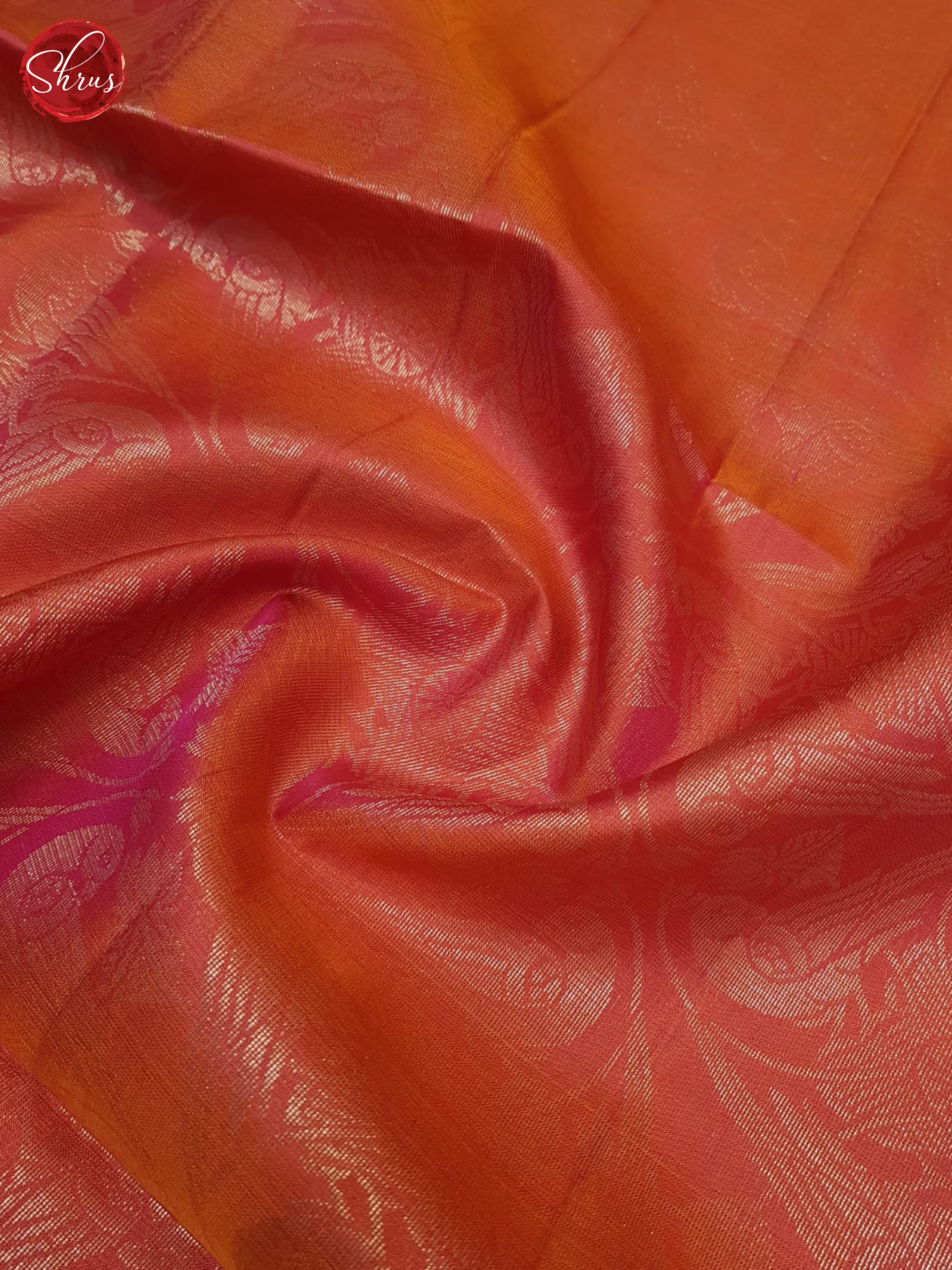 Orangish Pink And Pink- Soft Silk Saree - Shop on ShrusEternity.com