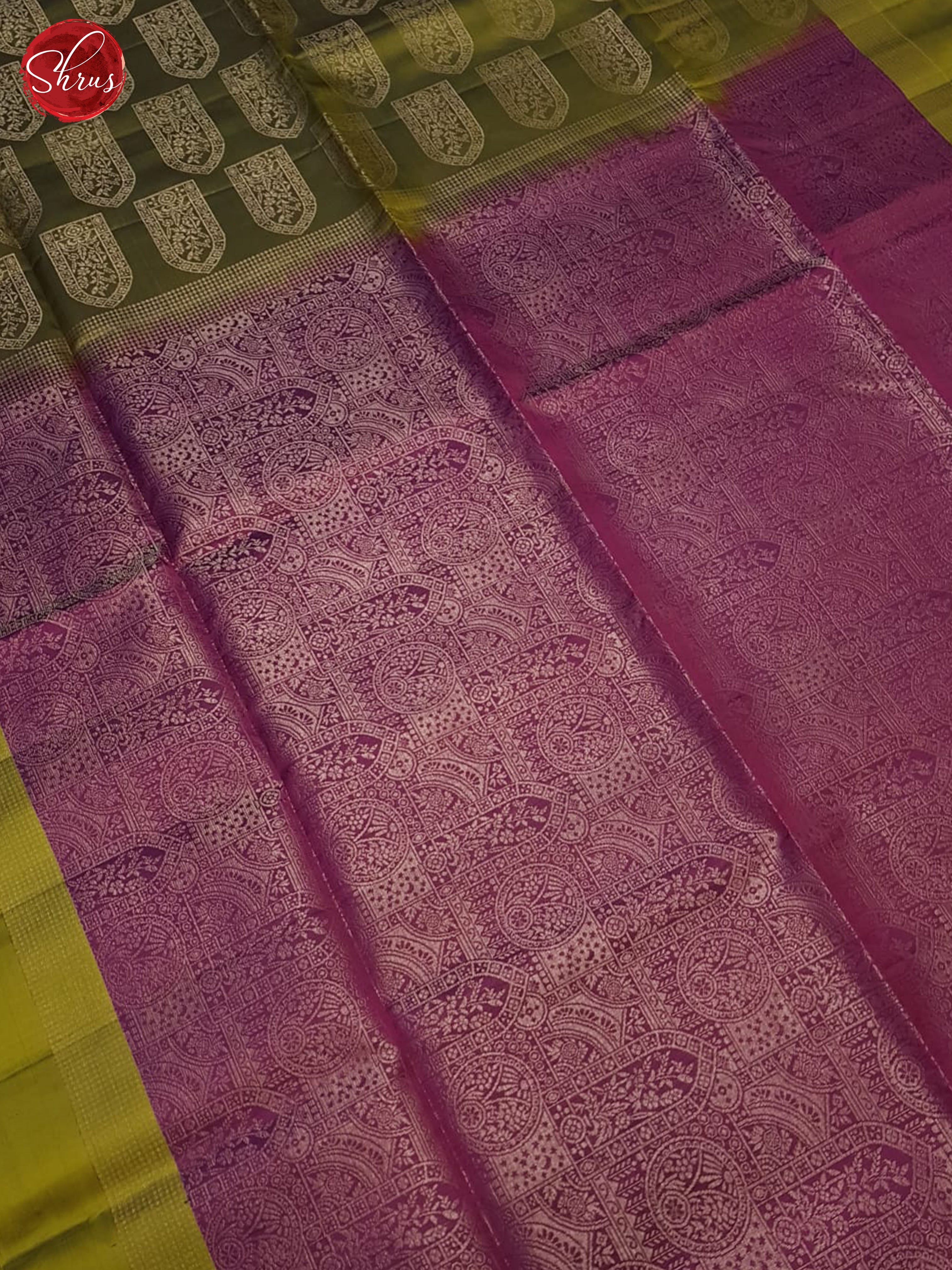 Majenta Pink And Green- Soft Silk Saree - Shop on ShrusEternity.com