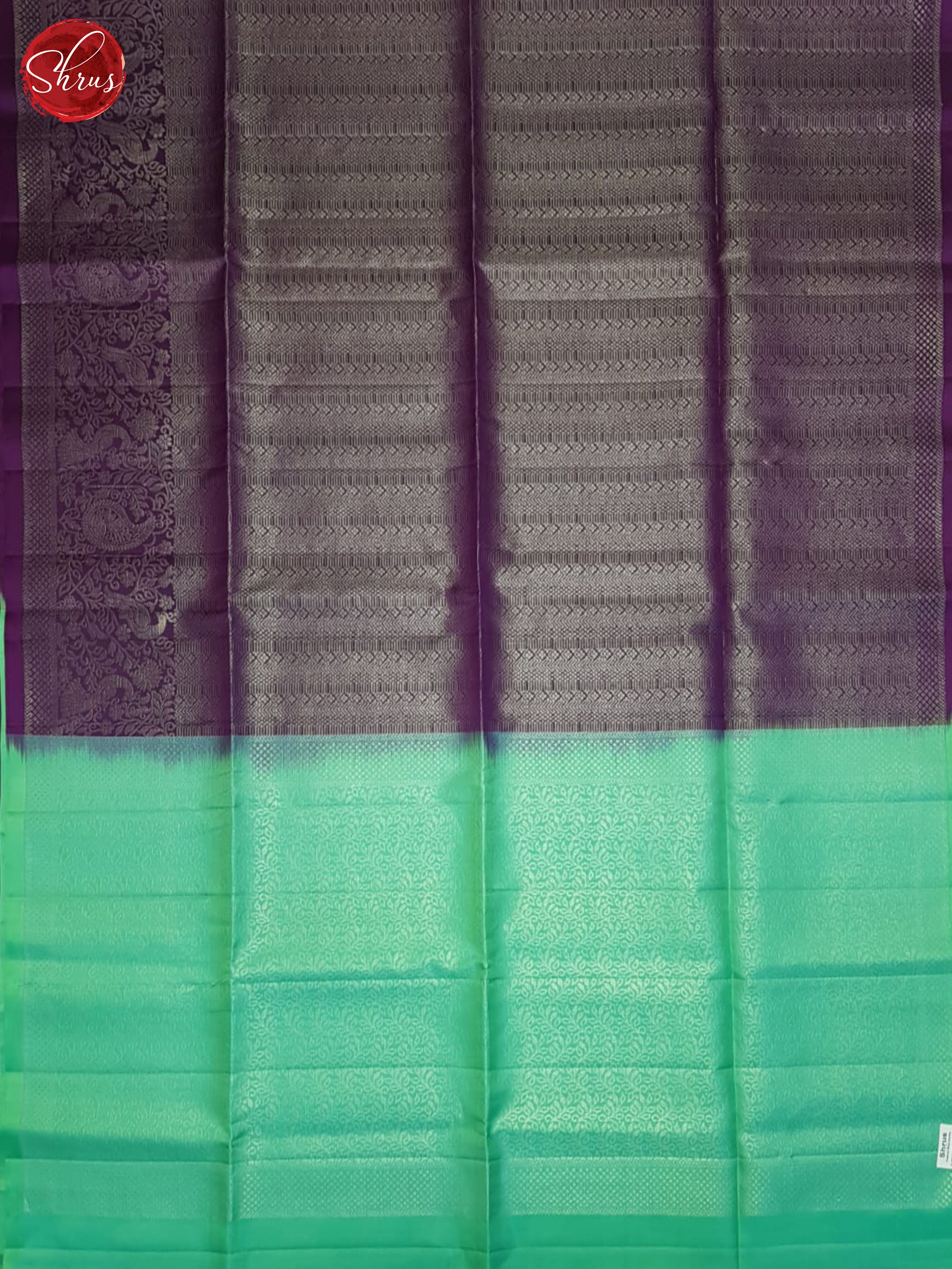 Purple And Green- Soft Silk Saree - Shop on ShrusEternity.com