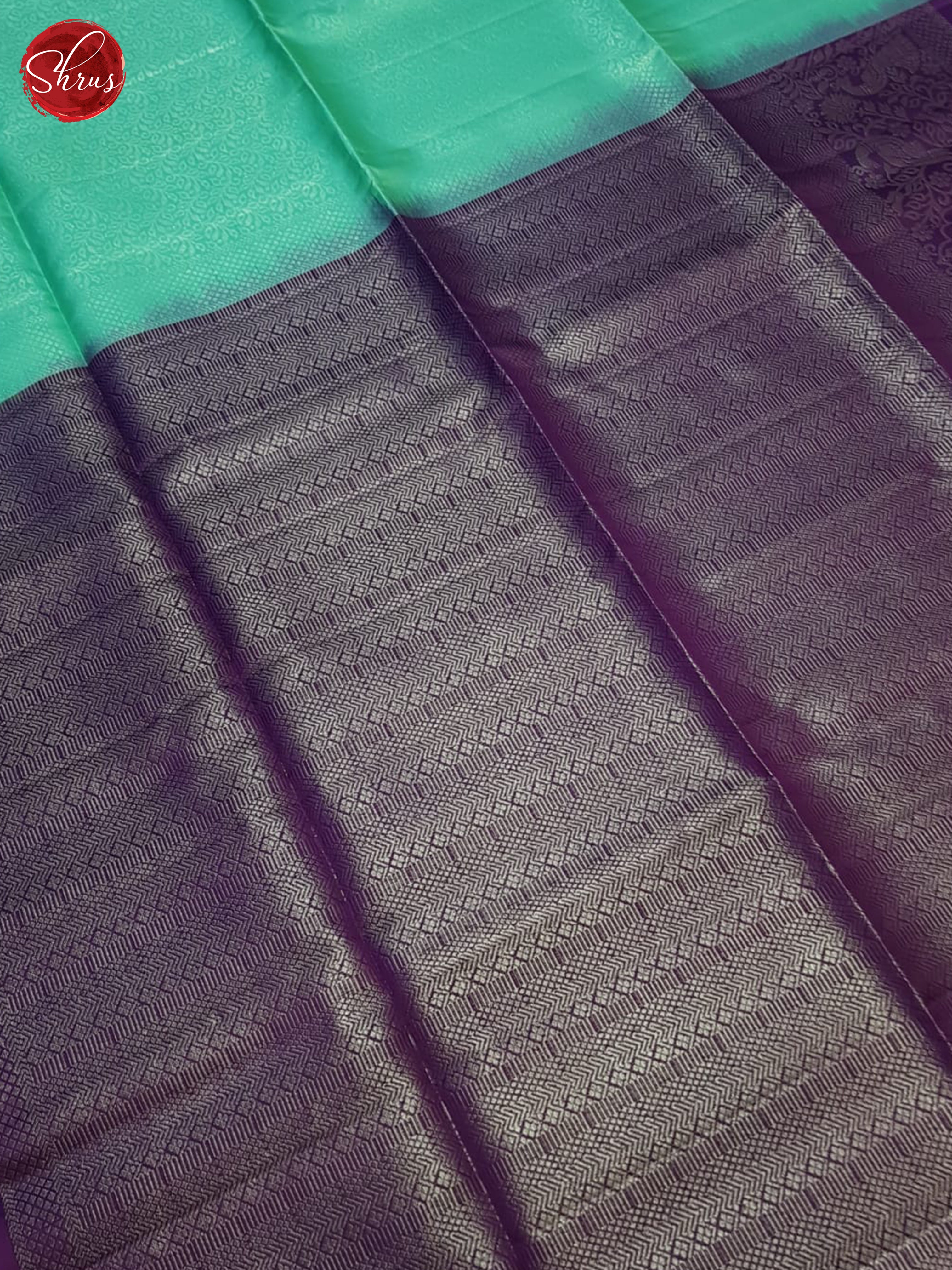 Purple And Green- Soft Silk Saree - Shop on ShrusEternity.com