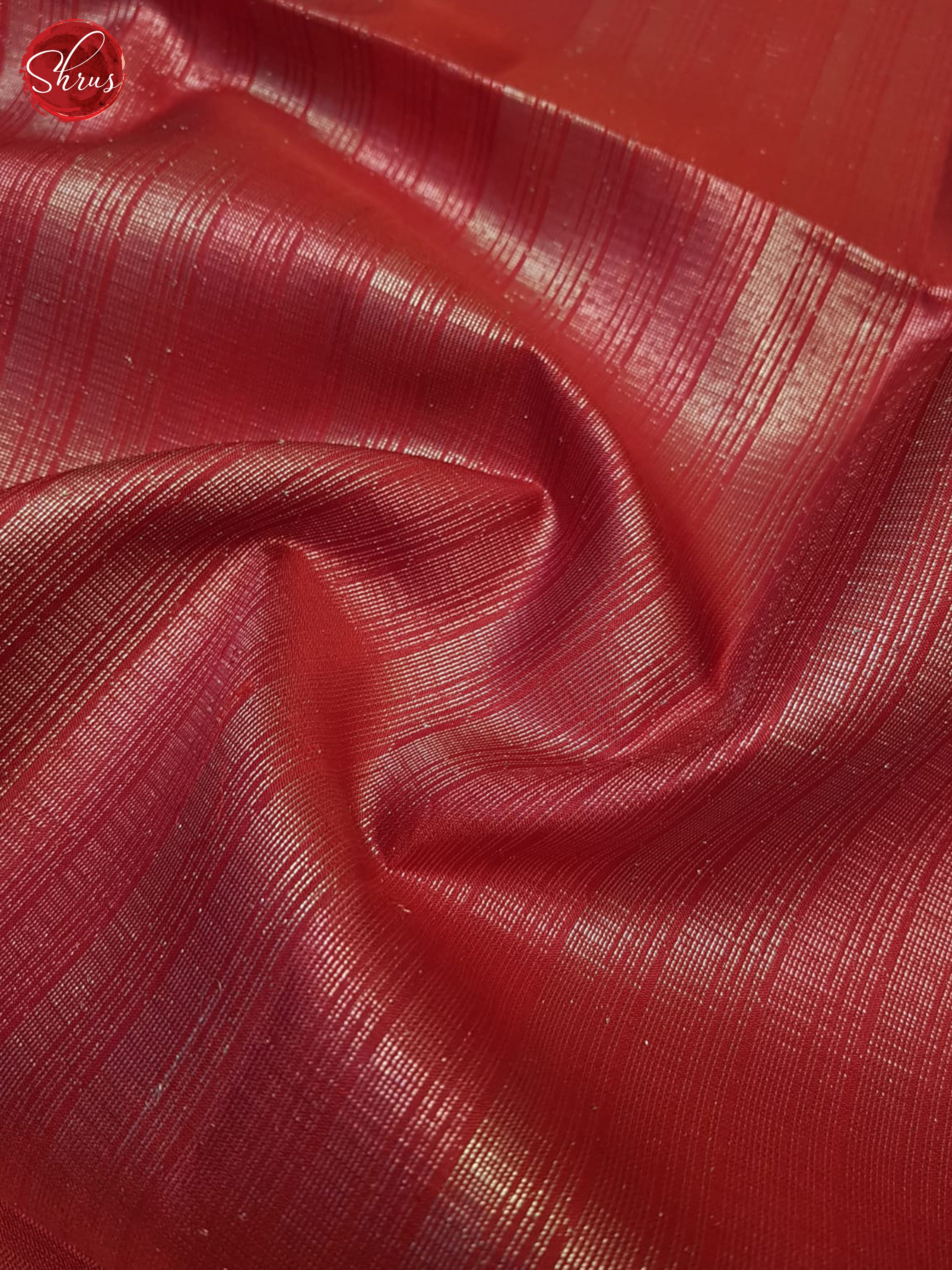 Red(Single Tone)- Soft Silk Saree - Shop on ShrusEternity.com