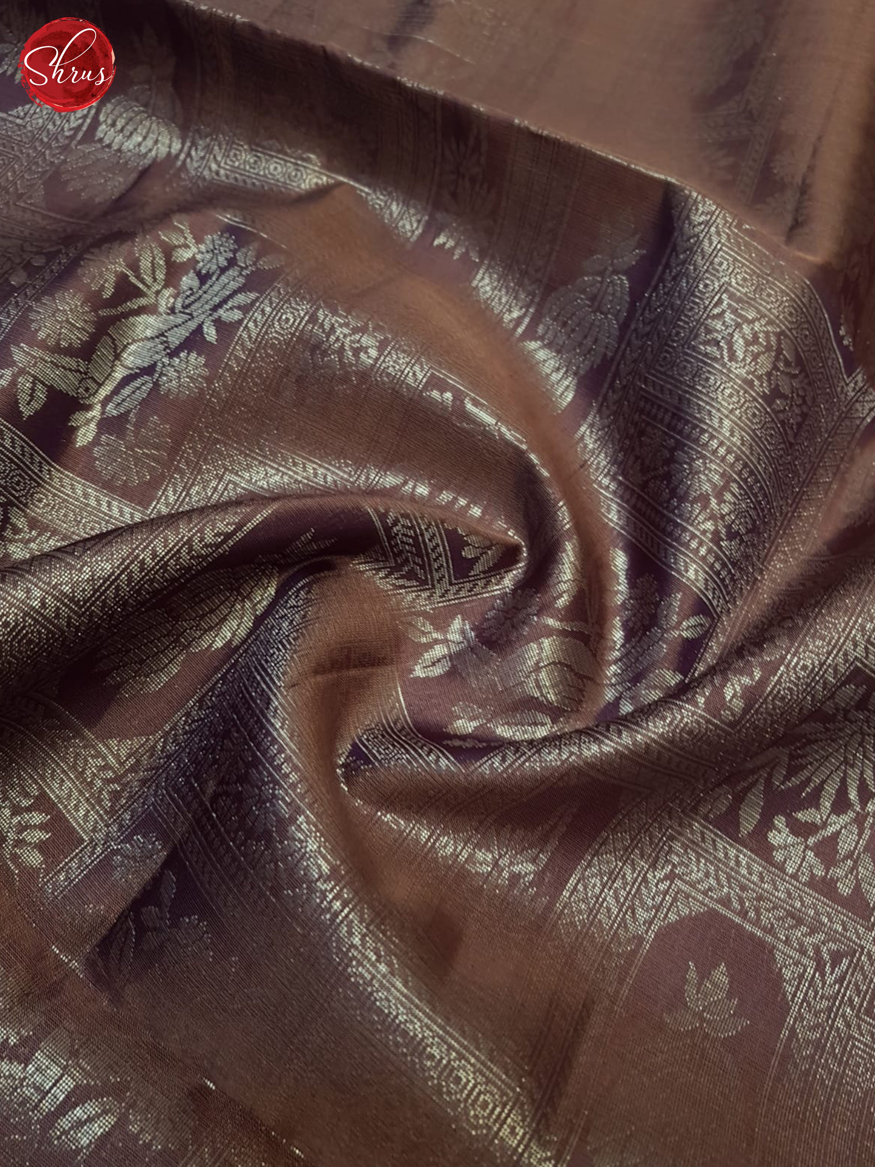 Dusty Onion And Blue-Soft Silk Saree - Shop on ShrusEternity.com