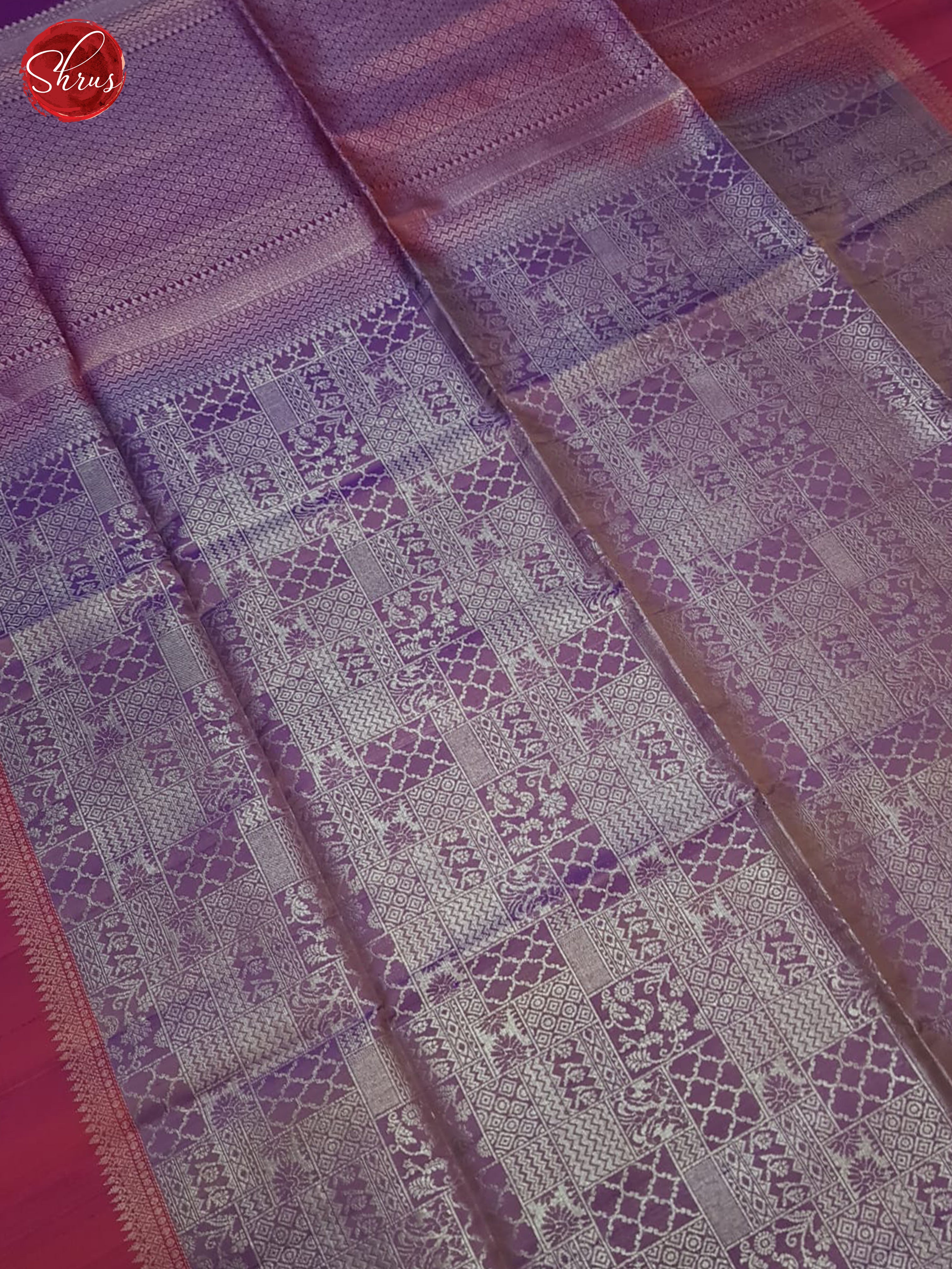 Lavender And Pink- Soft Silk Saree - Shop on ShrusEternity.com