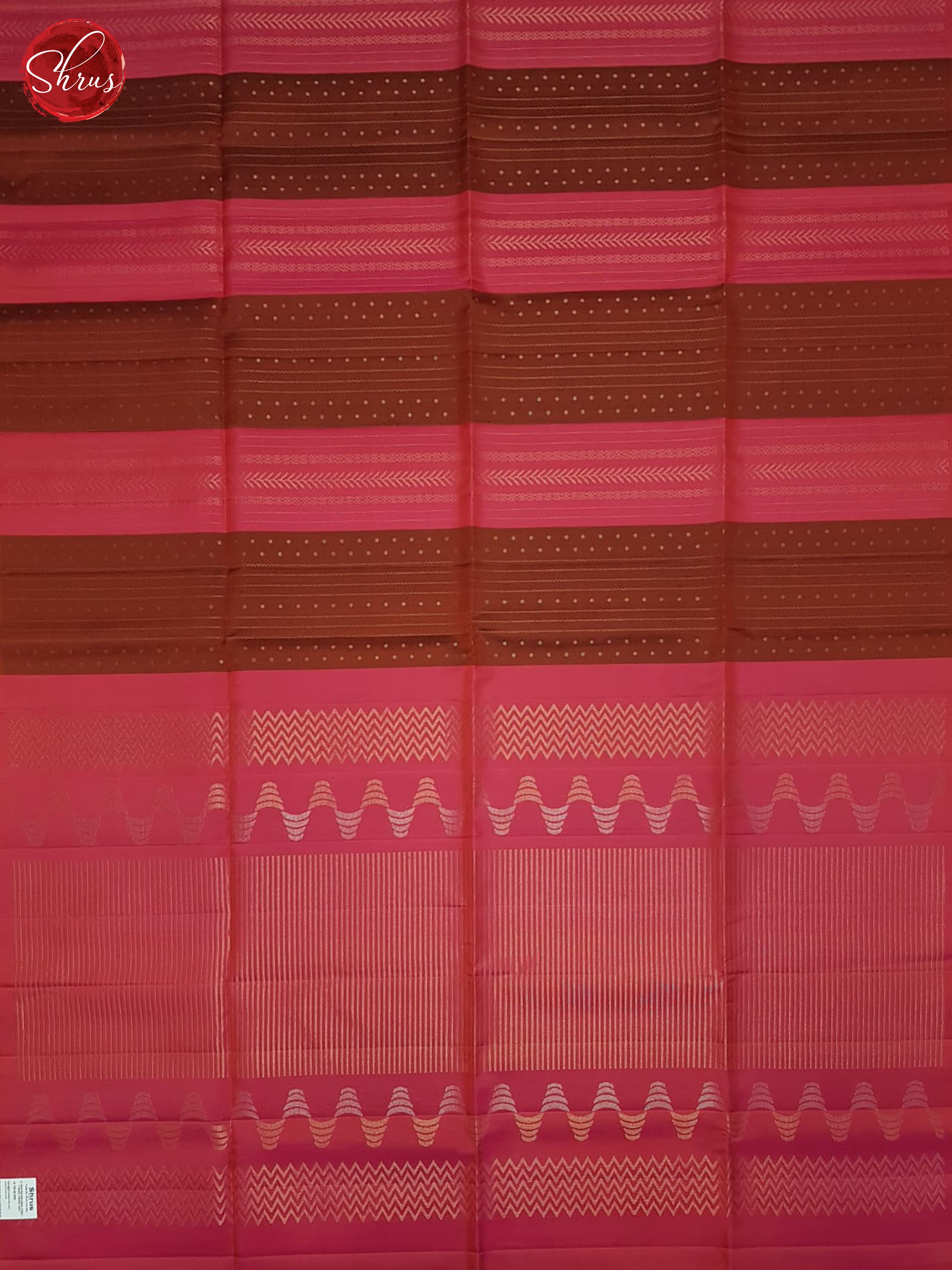 Brown And Pink- Soft Silk Saree - Shop on ShrusEternity.com