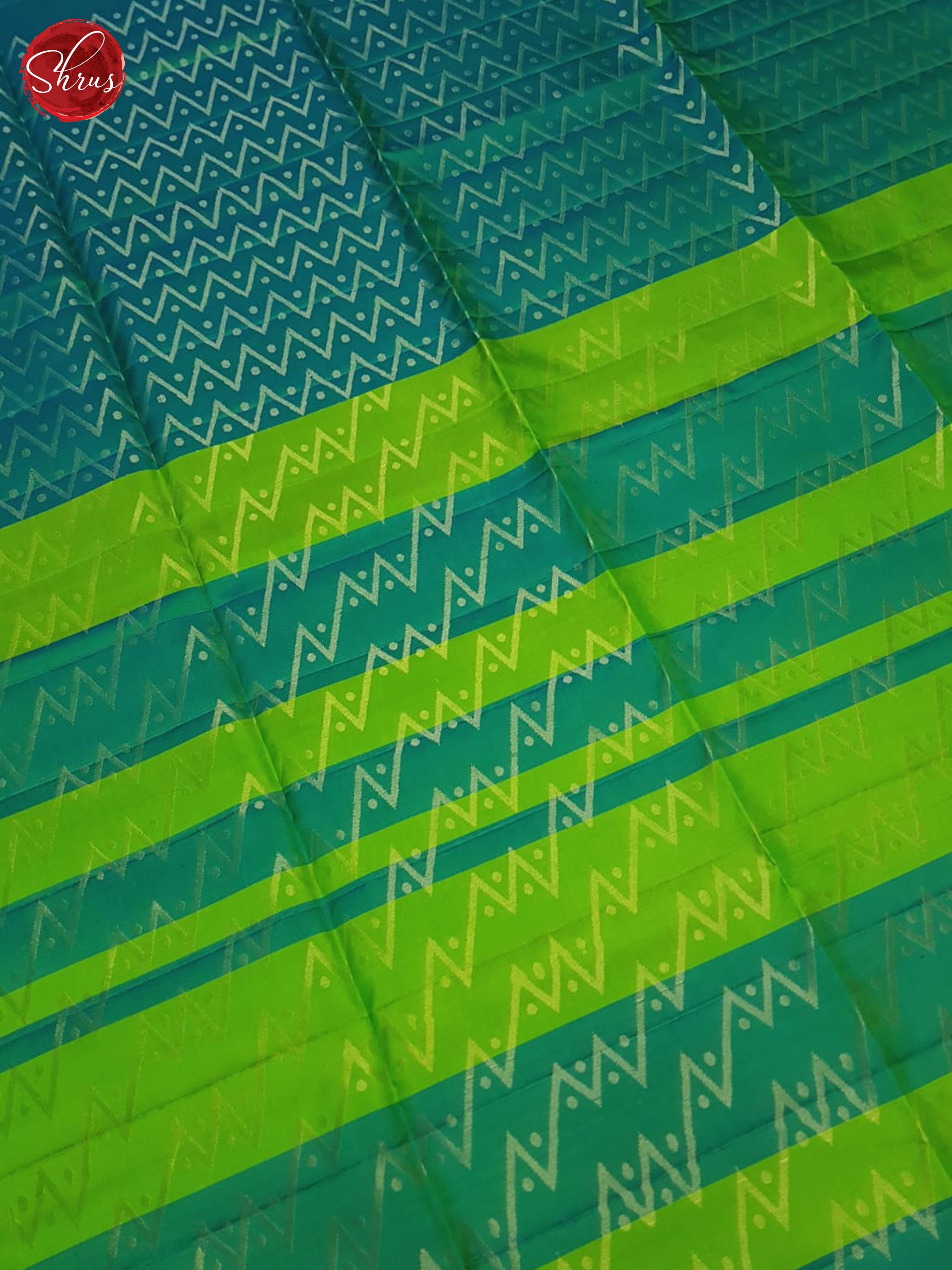 Light & Dark Green- Soft Silk Saree - Shop on ShrusEternity.com