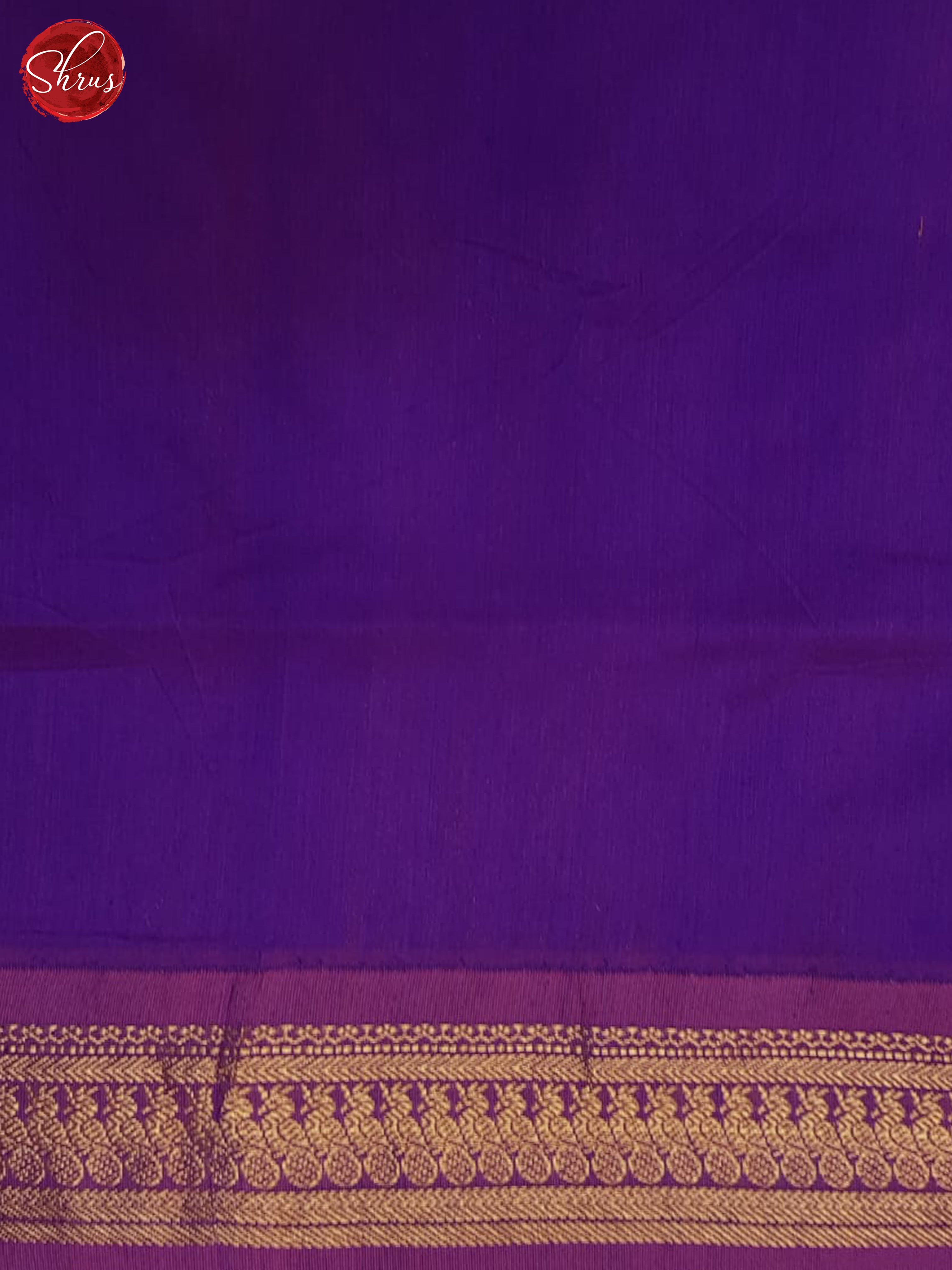 Beige & Purple- Kalyani Cotton Saree - Shop on ShrusEternity.com