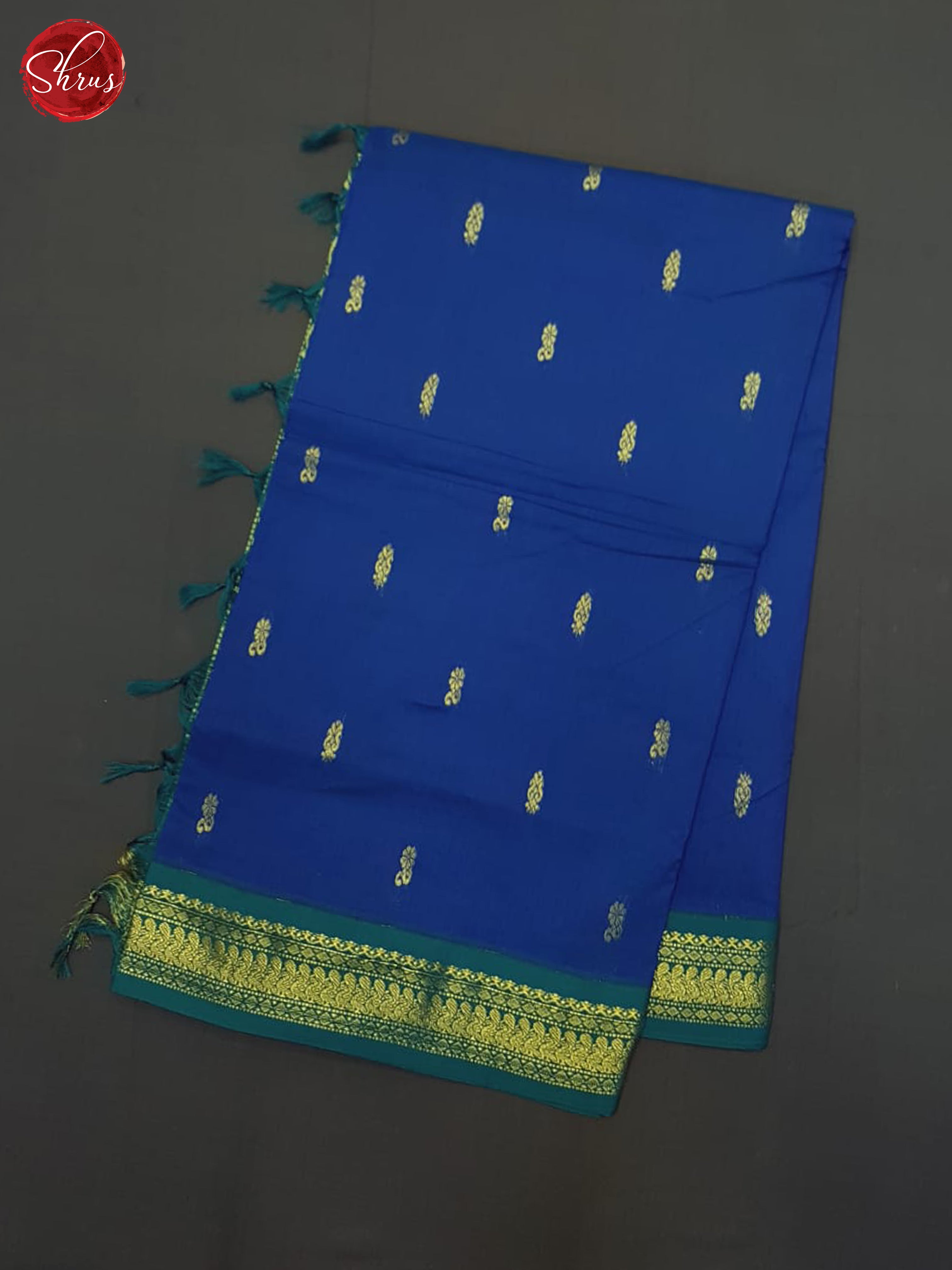 Blue & Green- Kalyani Cotton Saree - Shop on ShrusEternity.com