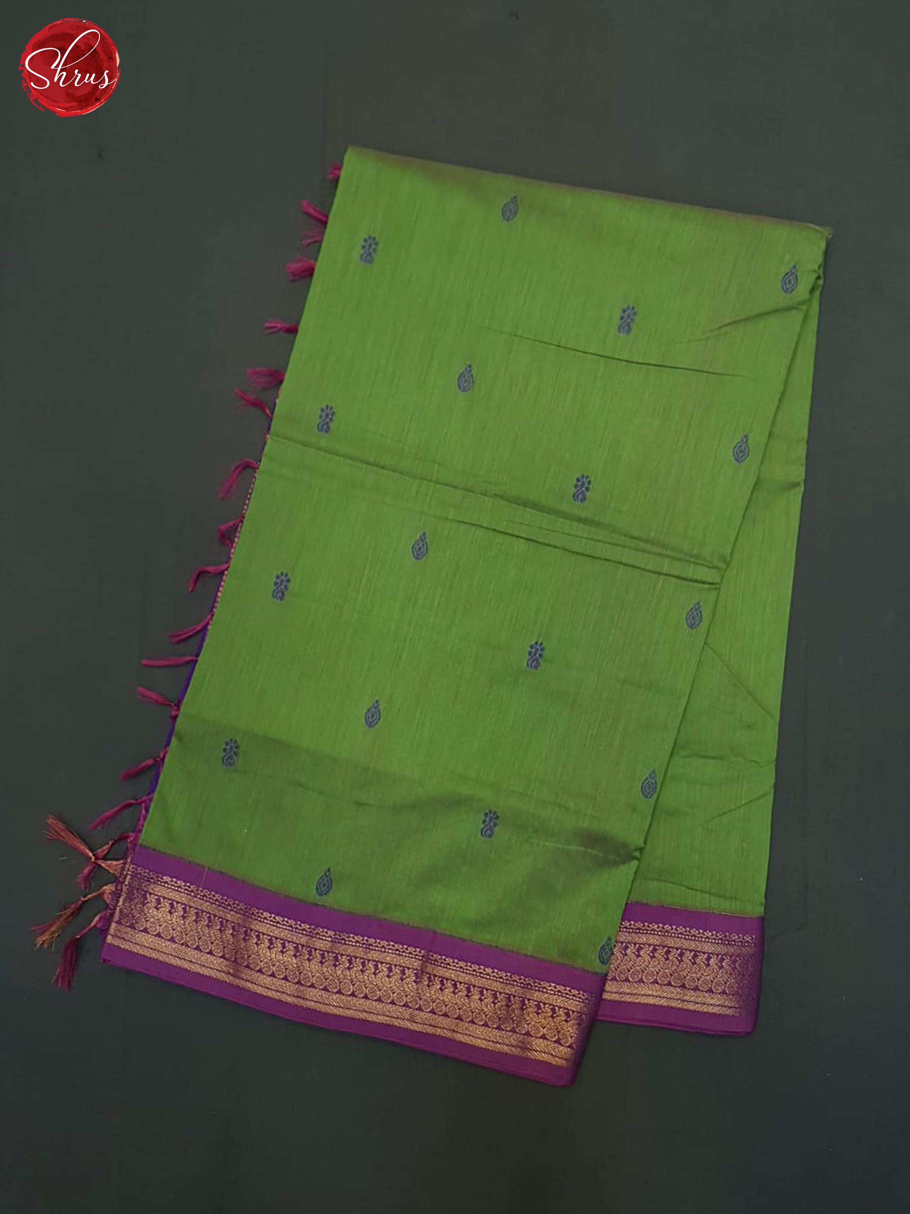 Green & Purple - Kalyani Cotton Saree - Shop on ShrusEternity.com