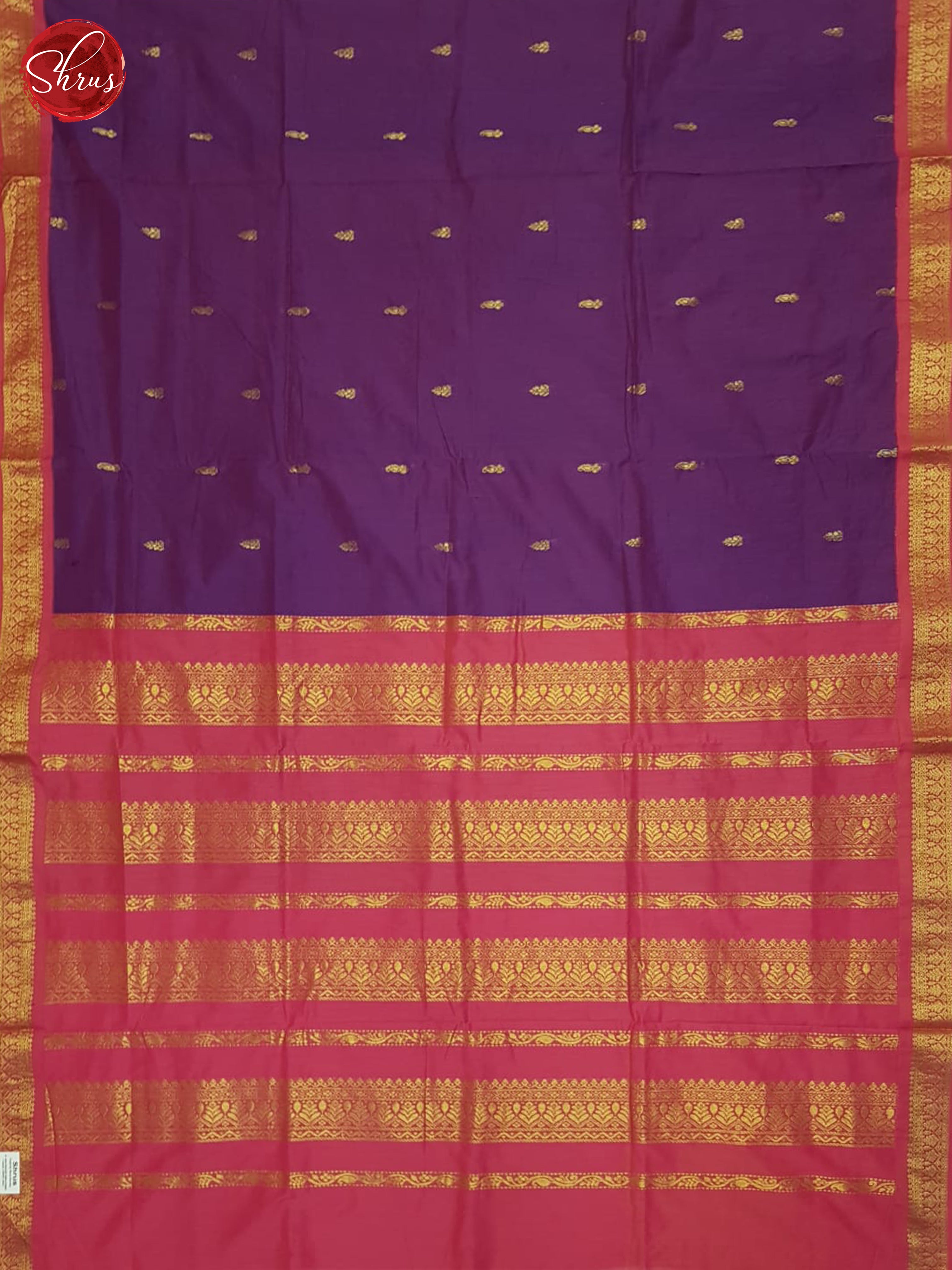 Purple & Pink - Kalyani Cotton Saree - Shop on ShrusEternity.com
