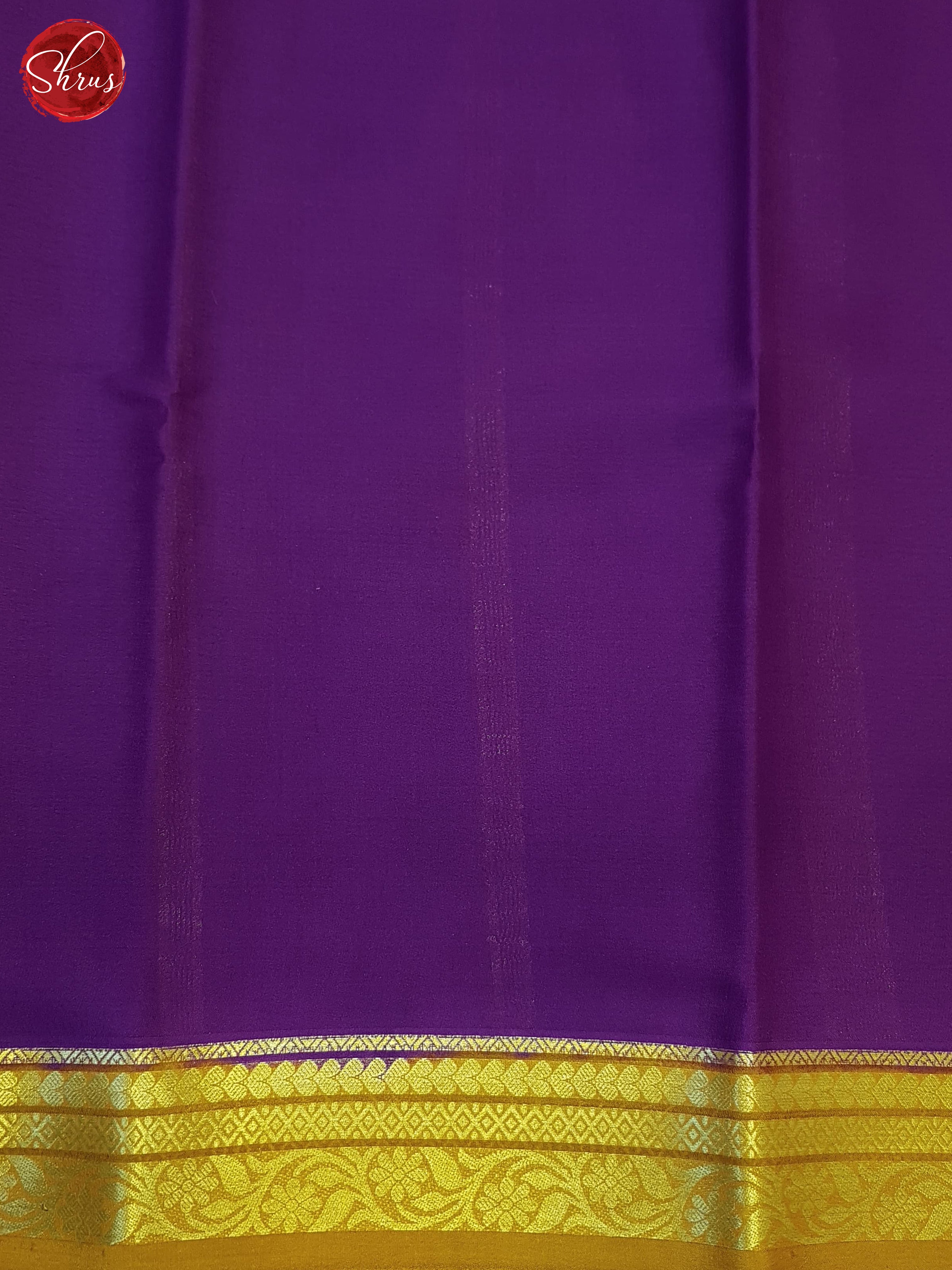 Mustard And Purple- Mysore Silk Saree - Shop on ShrusEternity.com