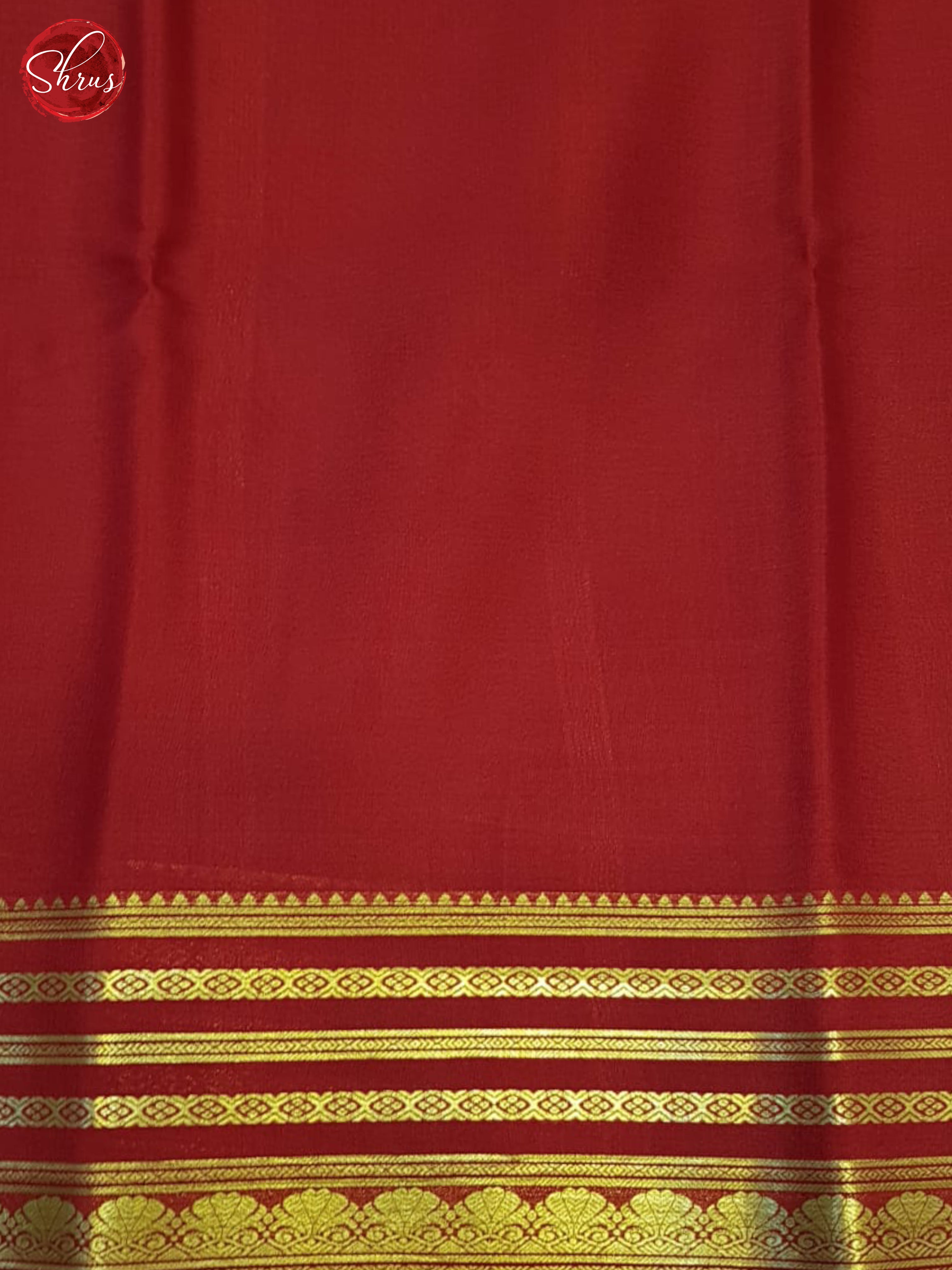 Green And Red- Mysore Silk Saree - Shop on ShrusEternity.com
